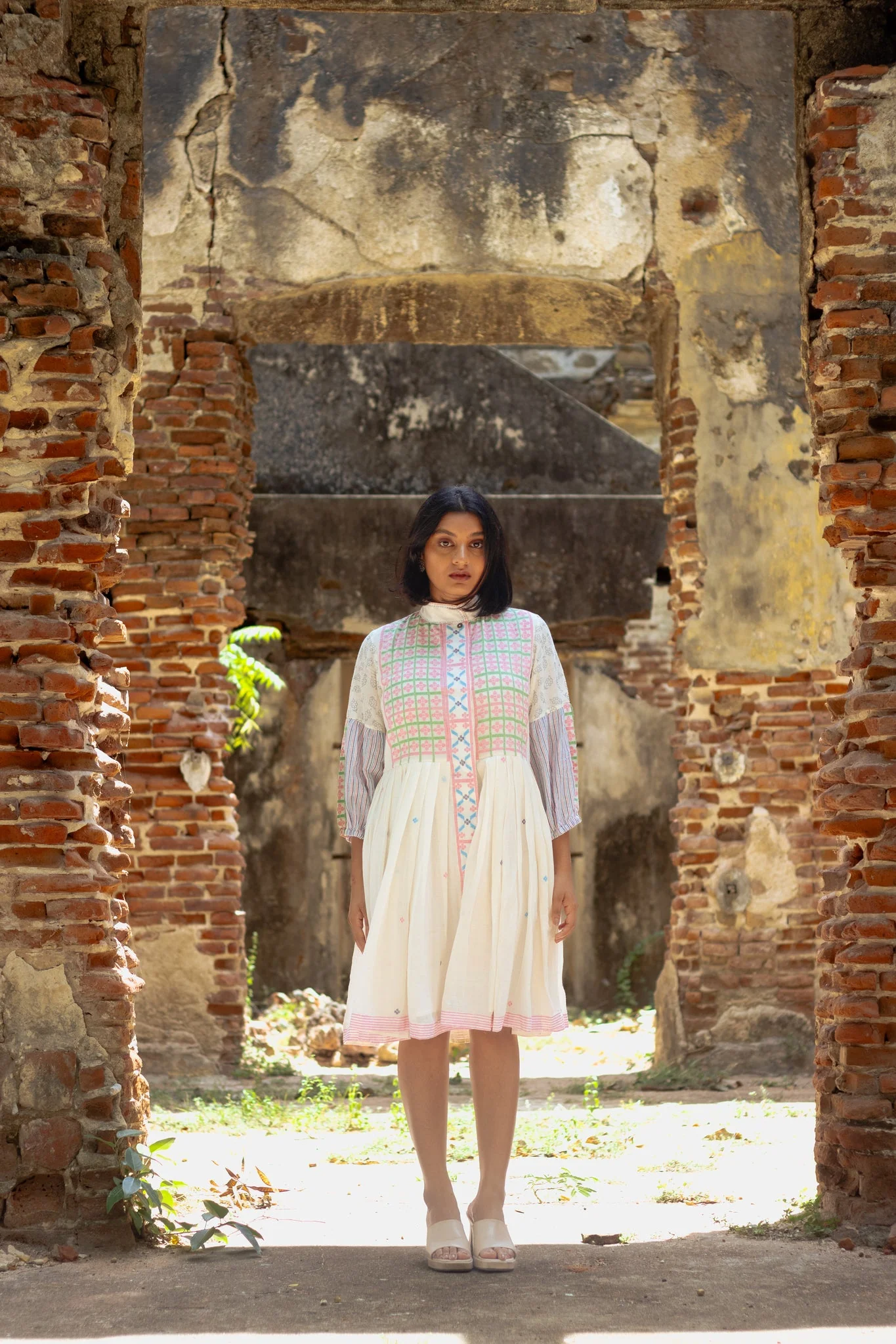 Ceylon Half Pleat Dress - Image 3