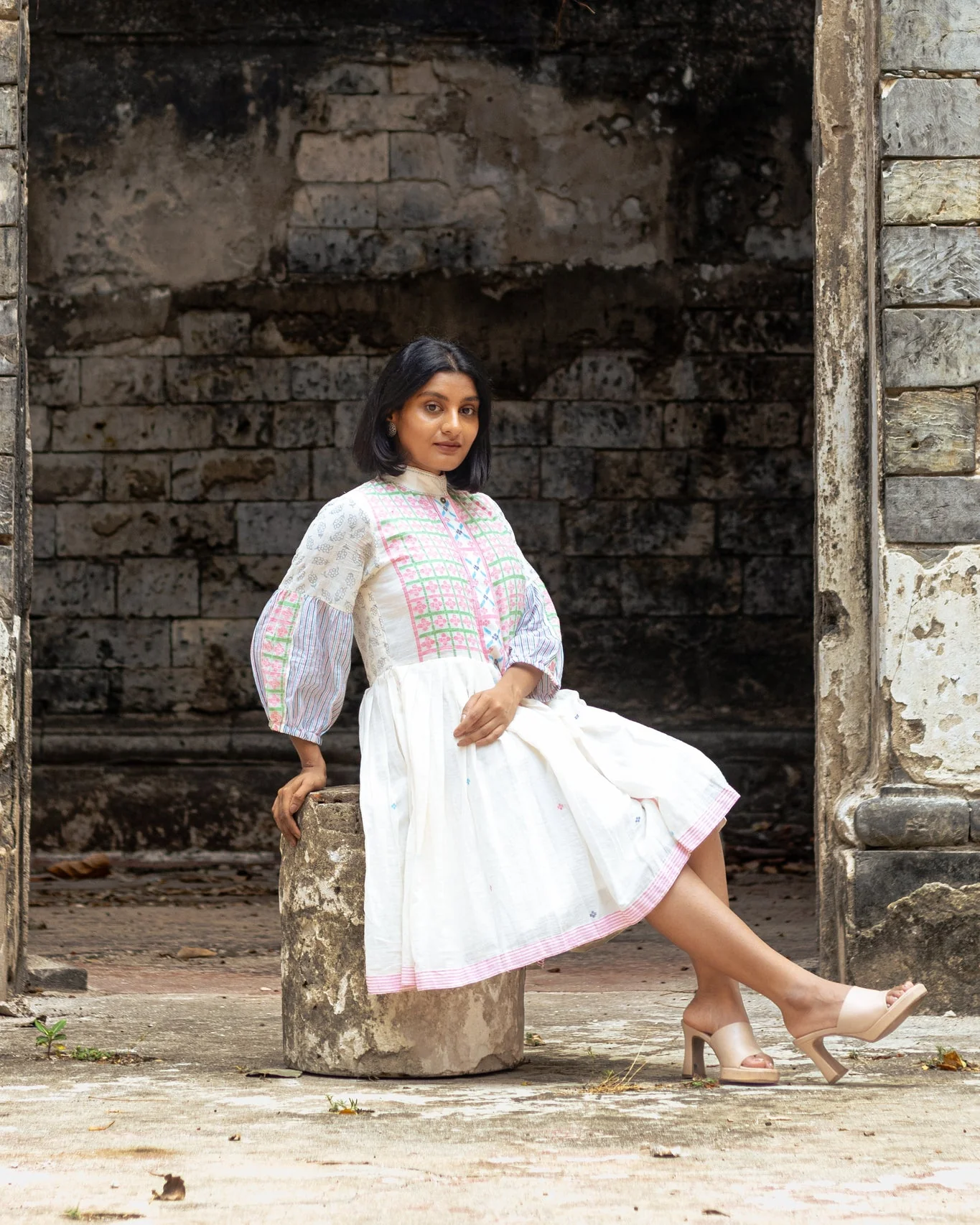 Ceylon Half Pleat Dress - Image 5