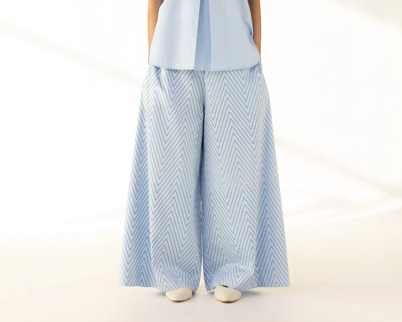 Chevron Blue Pants - Image 2