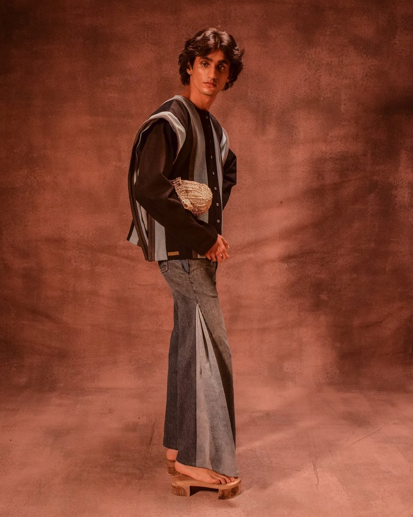 Color Block Godet Pants - Image 5