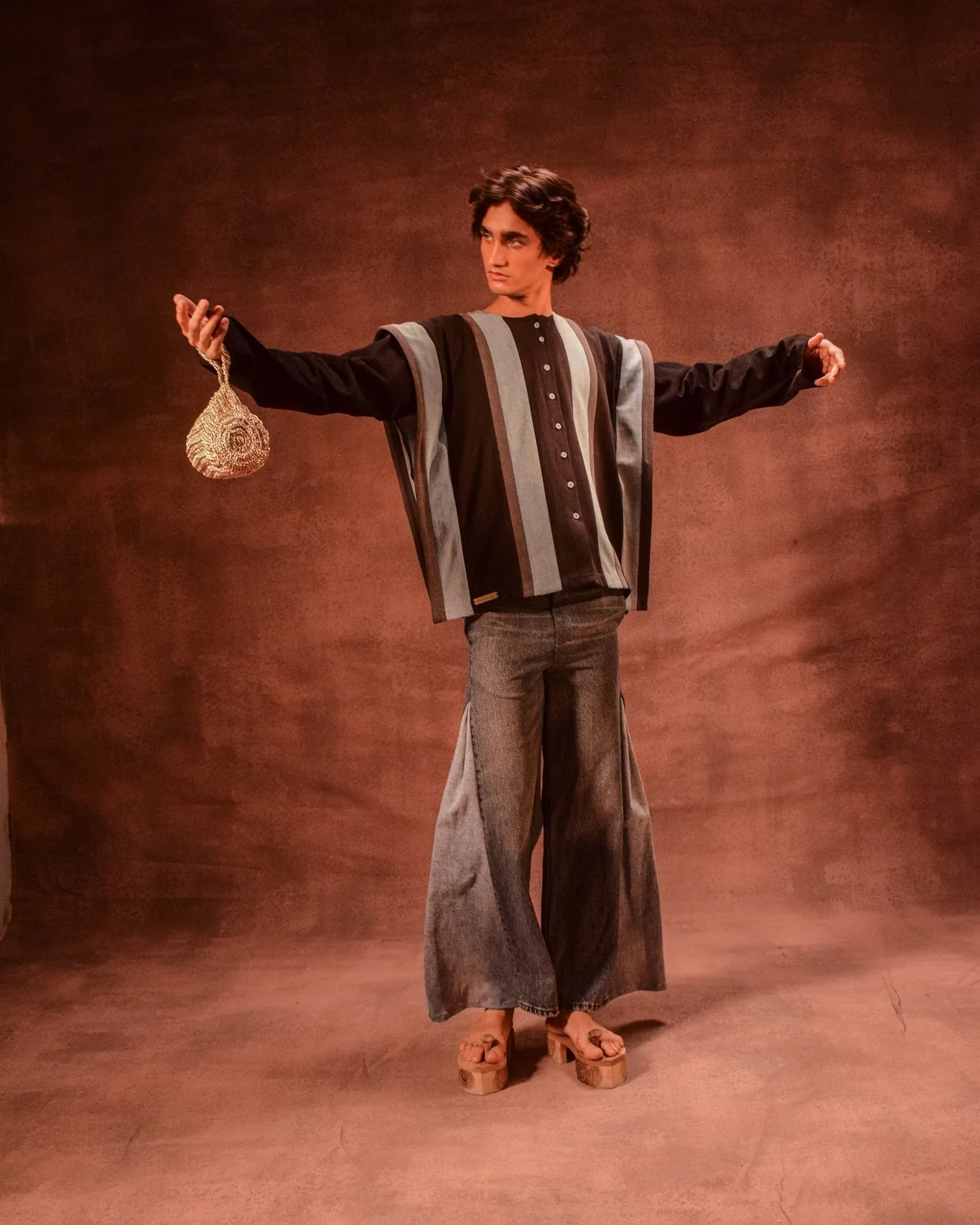 Color Block Godet Pants - Image 6