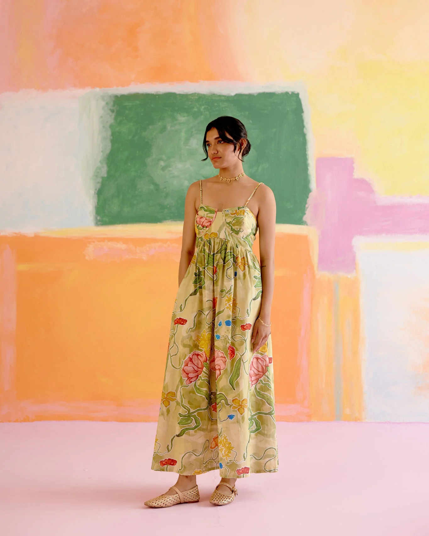Como Maxi Dress in Le Jardin Print