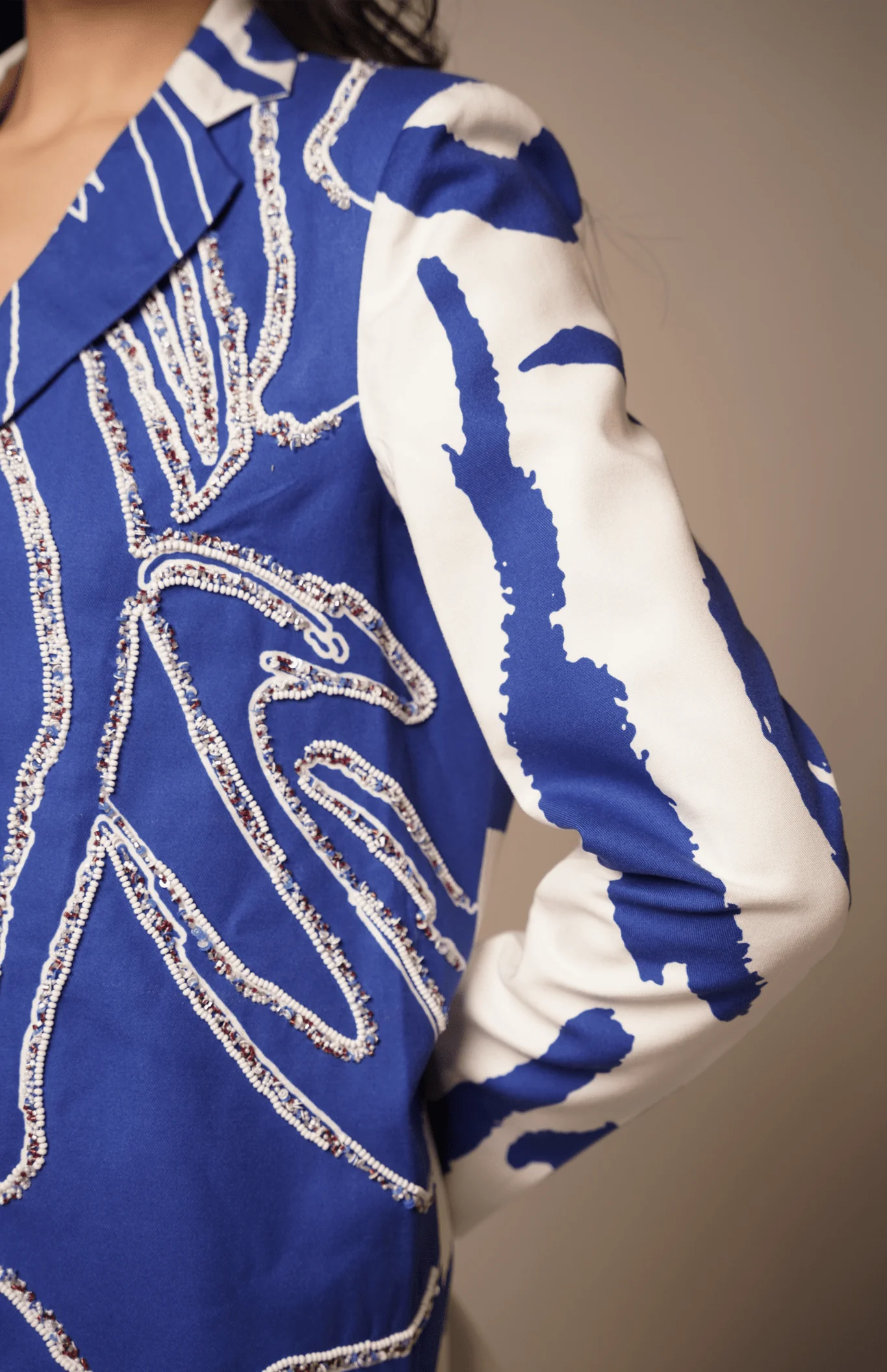 Cora-Cari Embroidered Blazer - Image 3