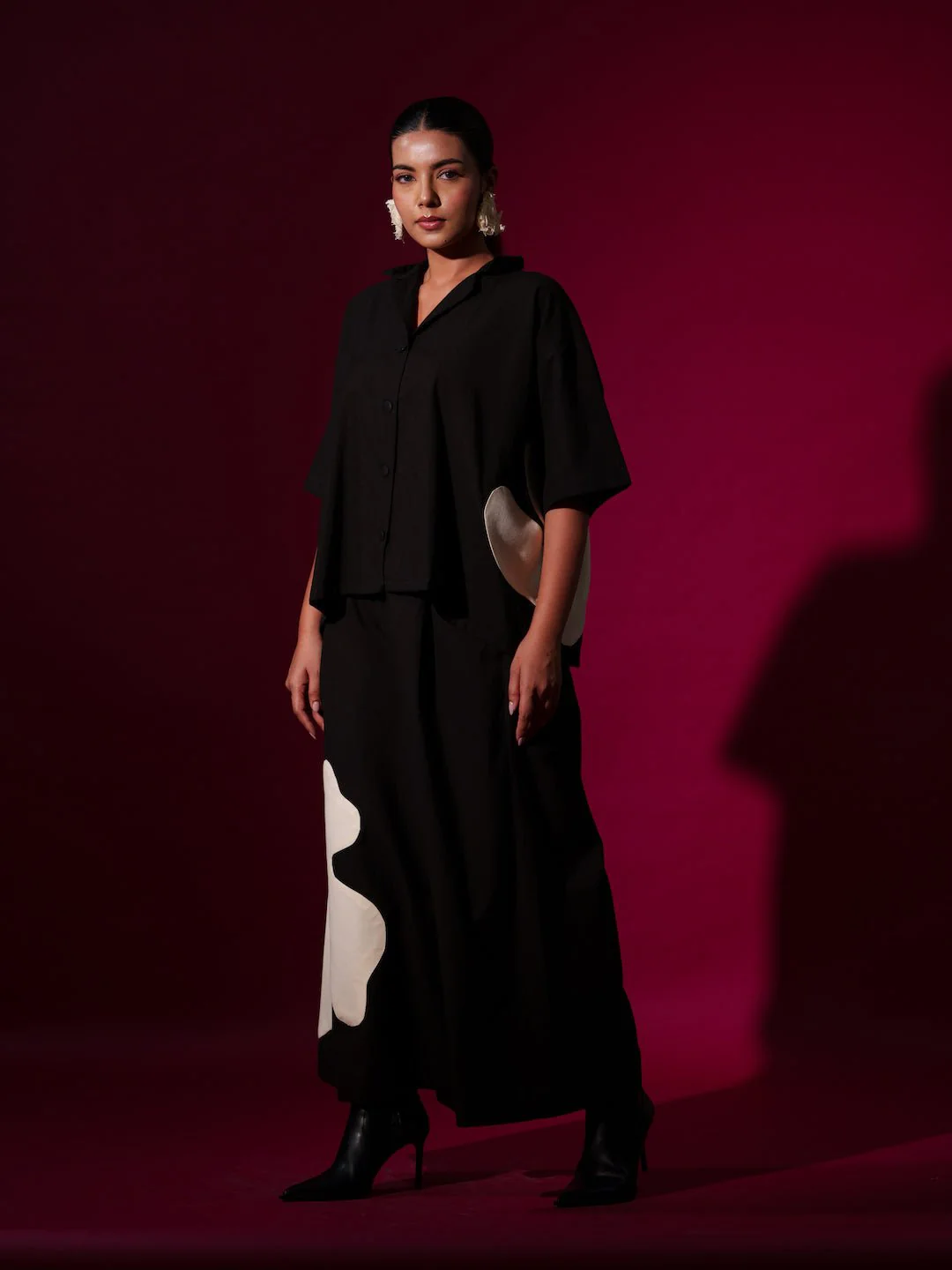 Cumin Pants in Black and Natural - Image 4
