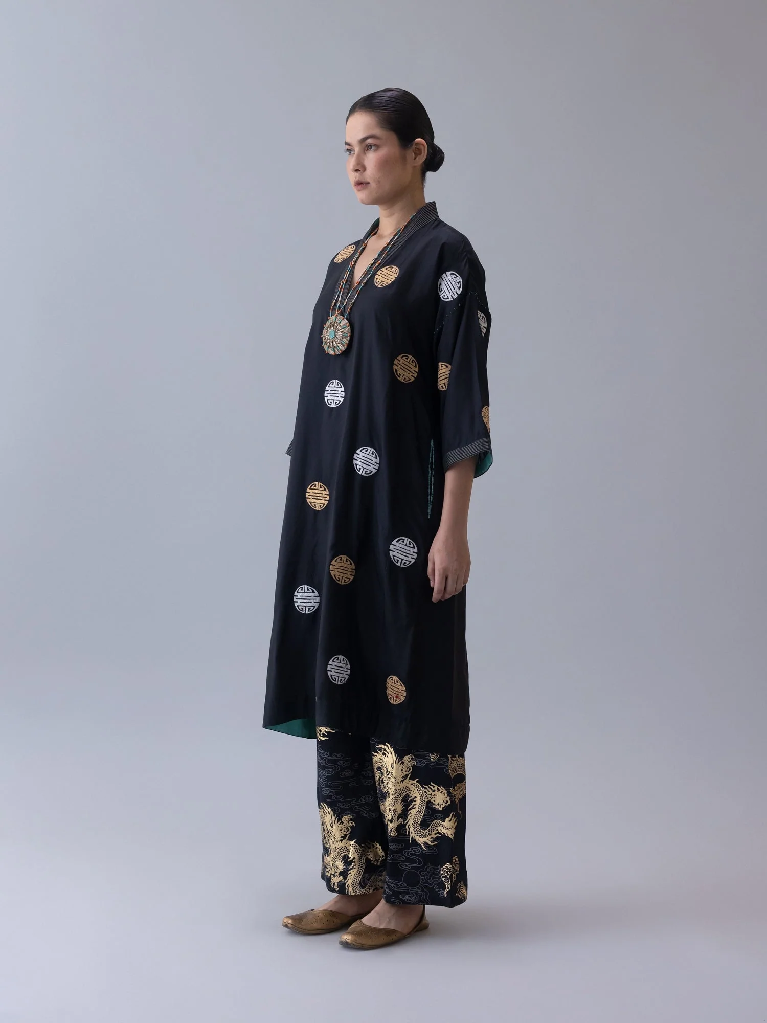 Daido Black Kaftan - Image 3