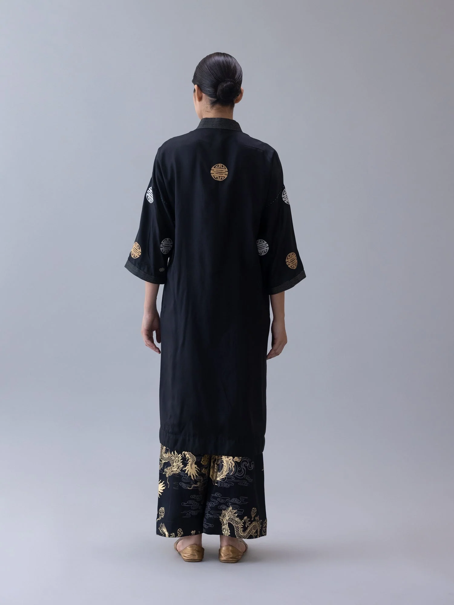 Daido Black Kaftan - Image 4