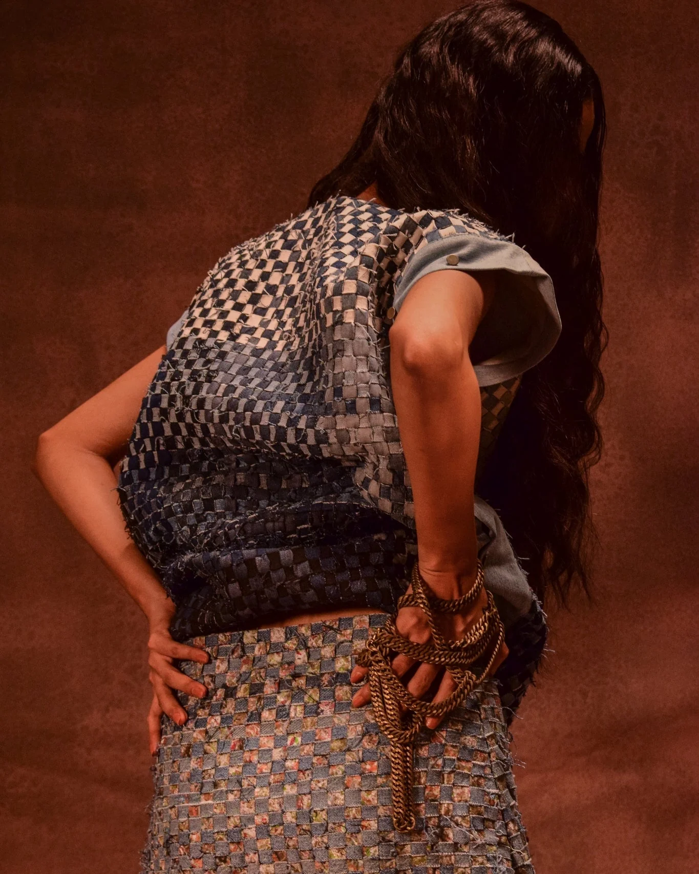 Denim Weave Square Top - Image 7