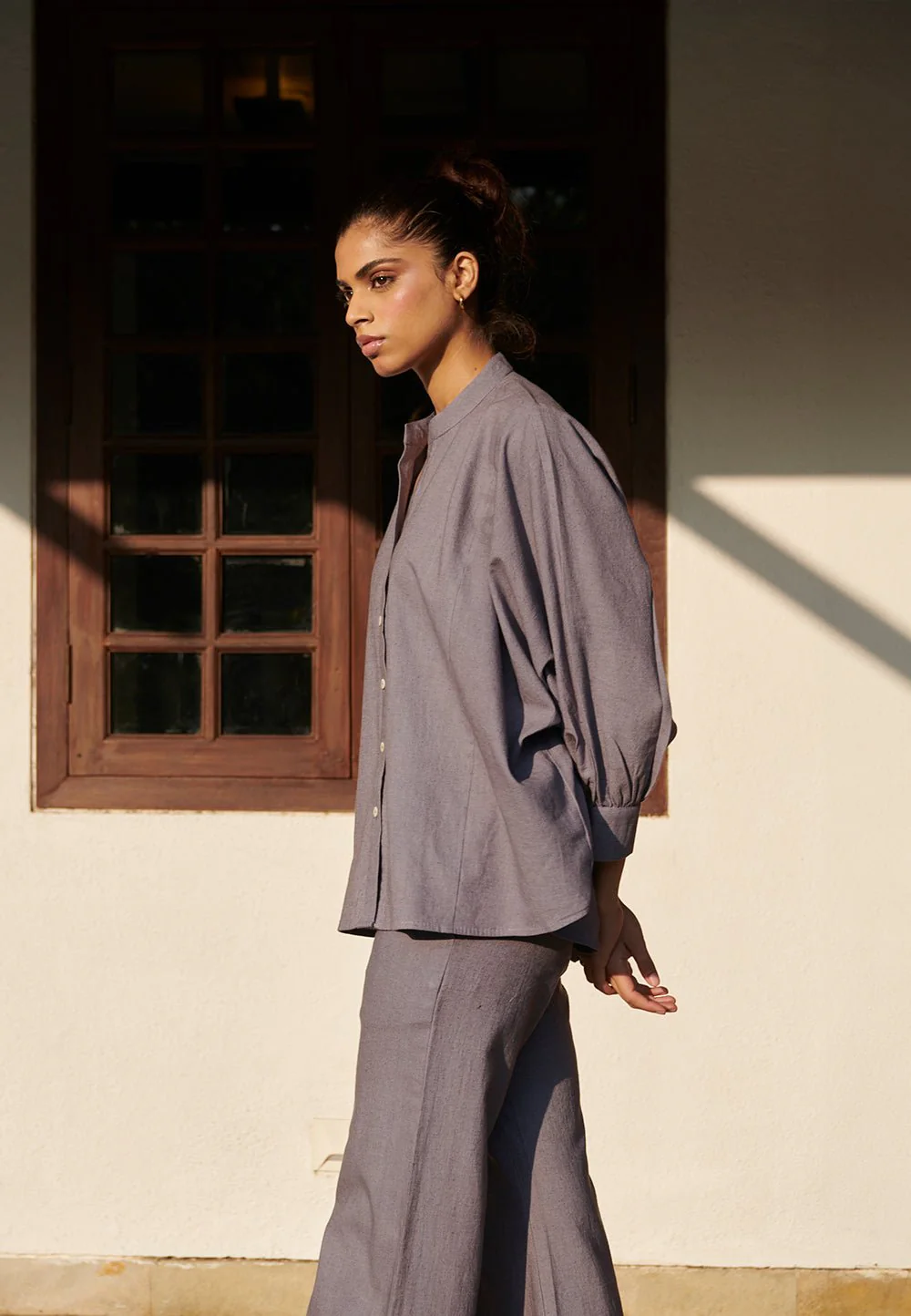 Dusk Co-Linen Dolman Shirt - Image 8