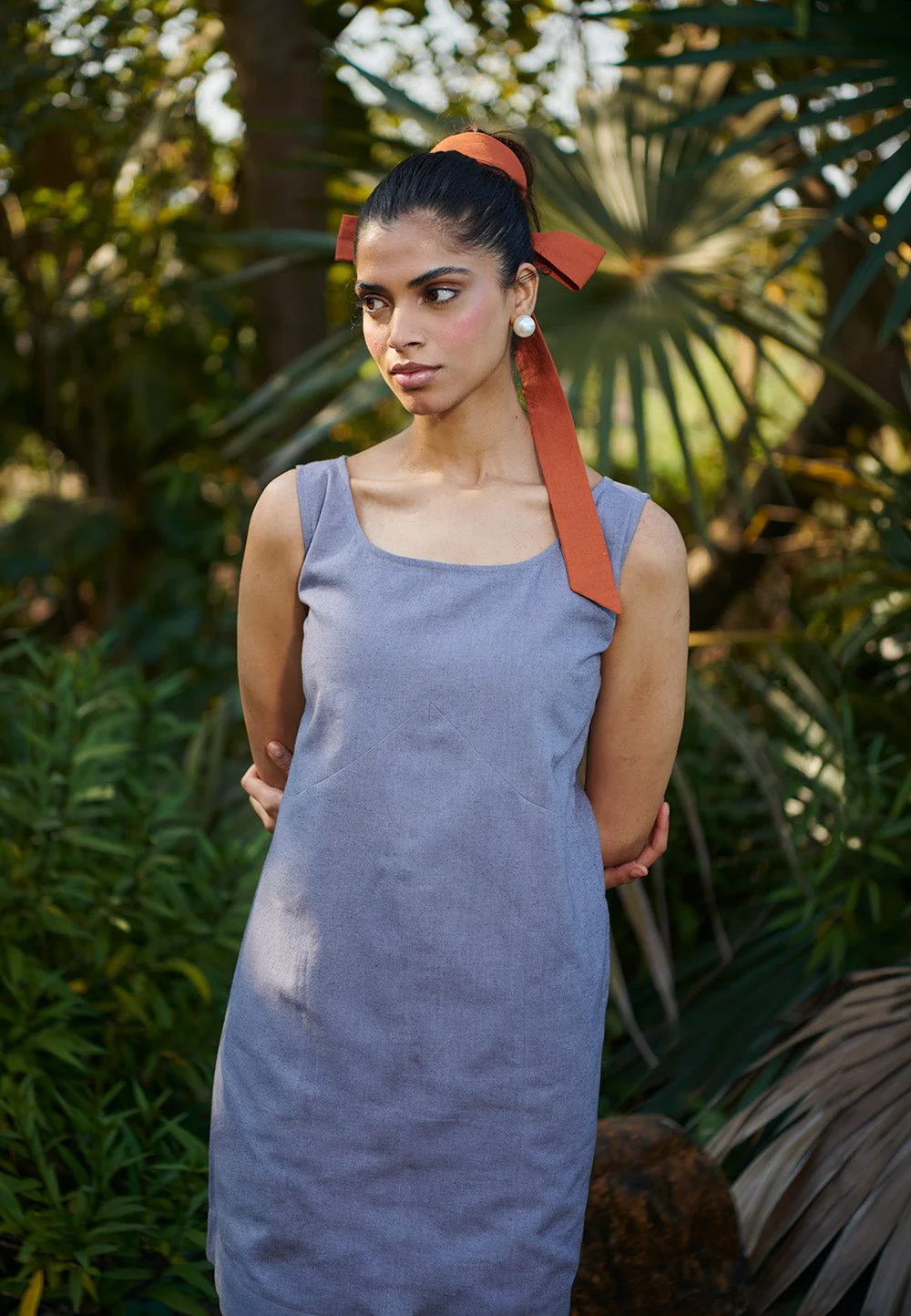 Dusk Co-Linen Shift Dress - Image 6