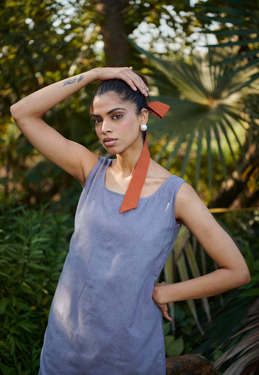 Dusk Co-Linen Shift Dress - Image 7
