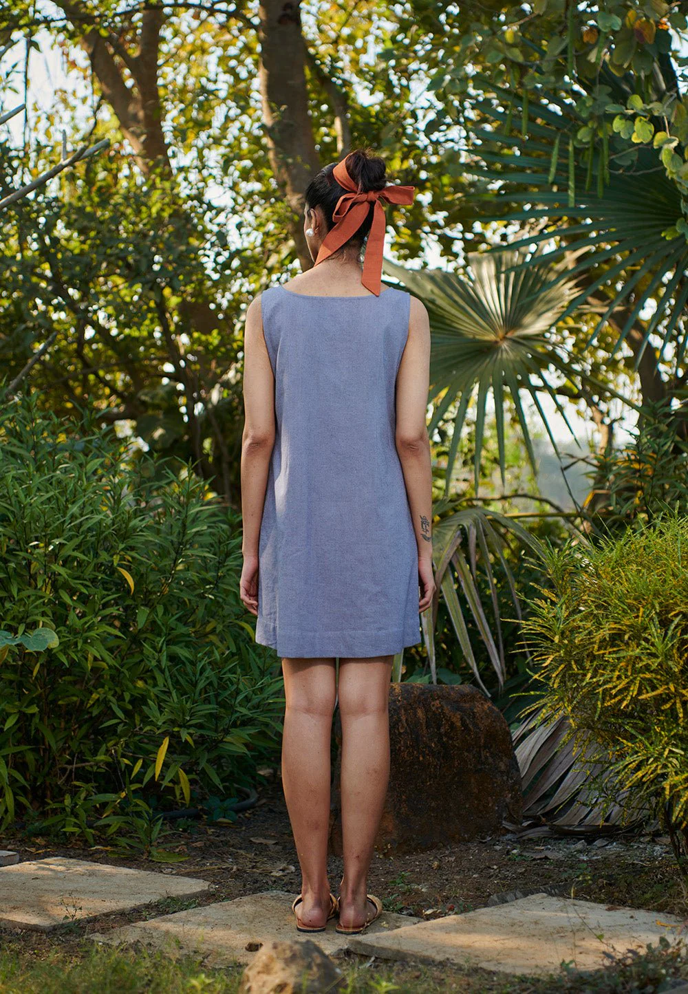 Dusk Co-Linen Shift Dress - Image 9
