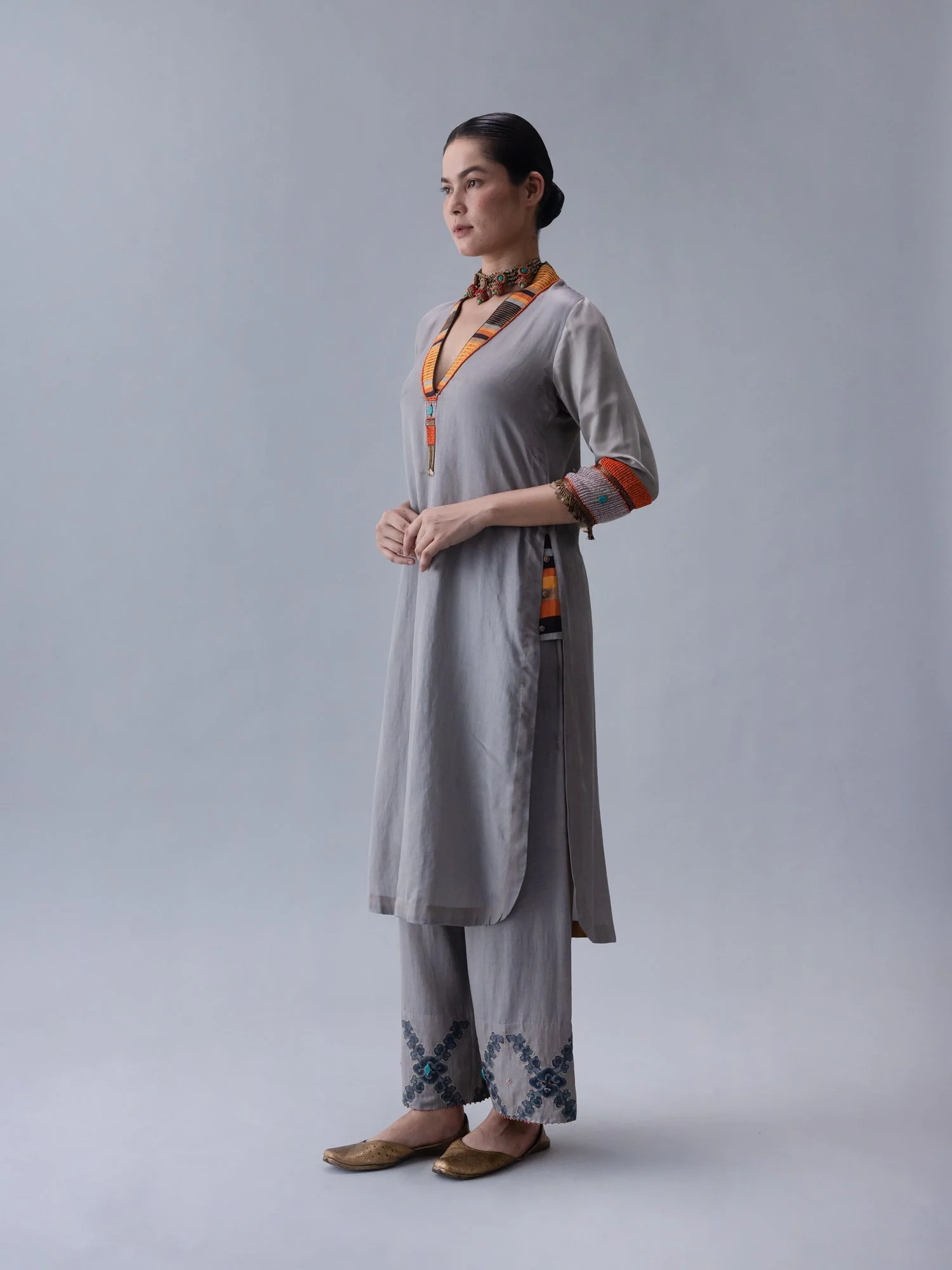 Dzong Grey Kurta - Image 4