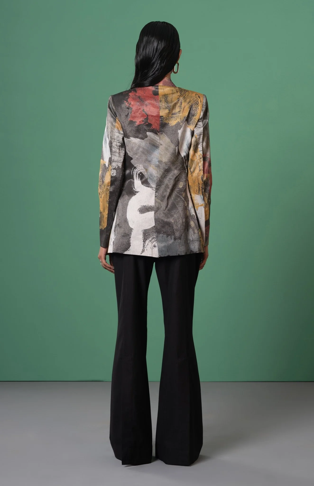 Ecru Embroidered Blazer - Image 3