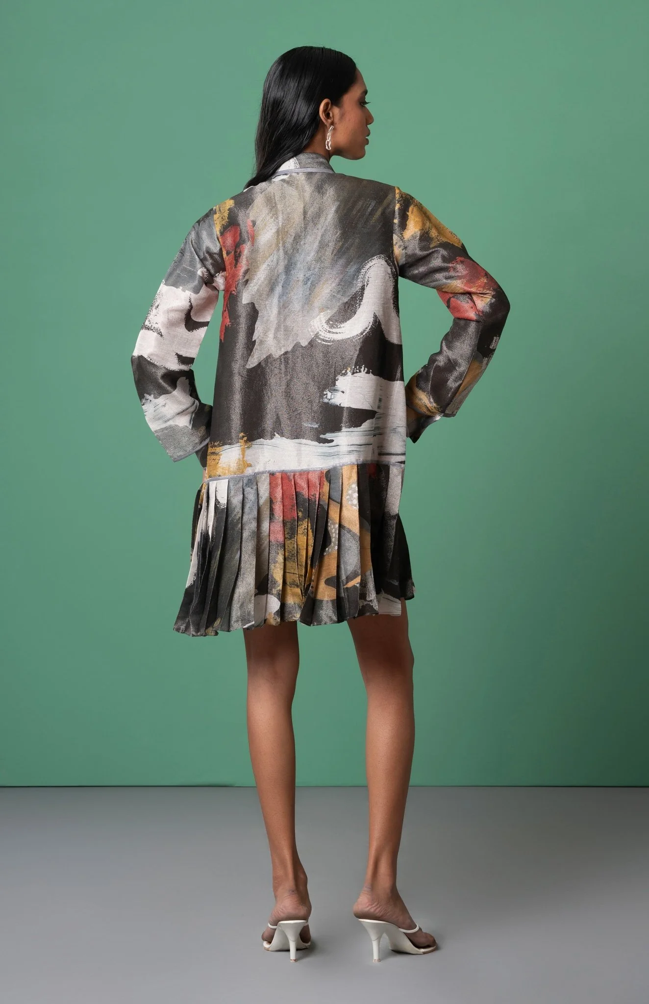 Ecru Shirt Dress - Image 3