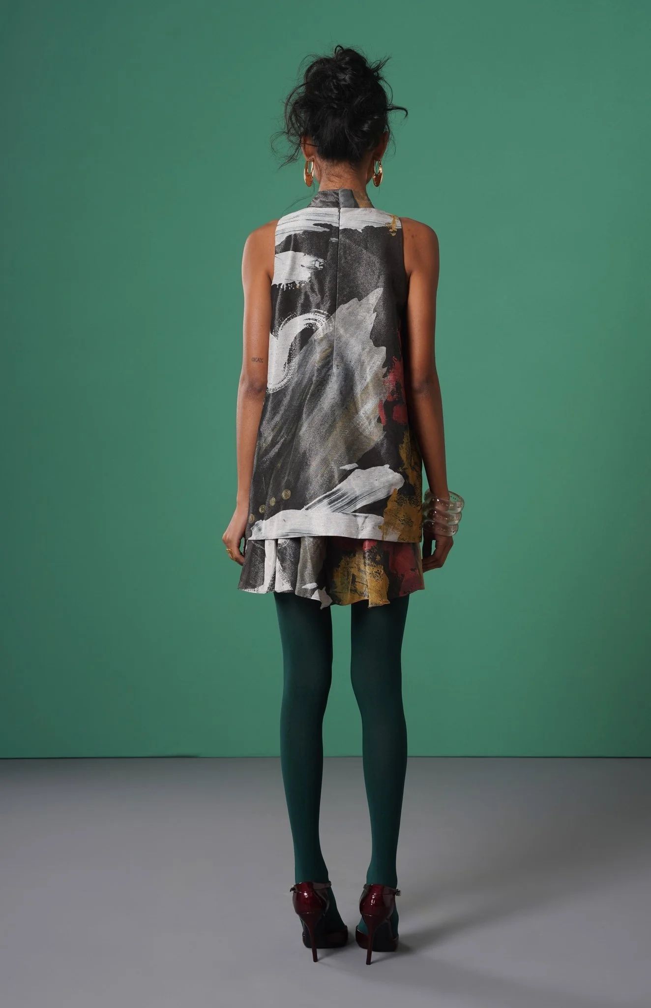Ecru Short Dress - Image 3