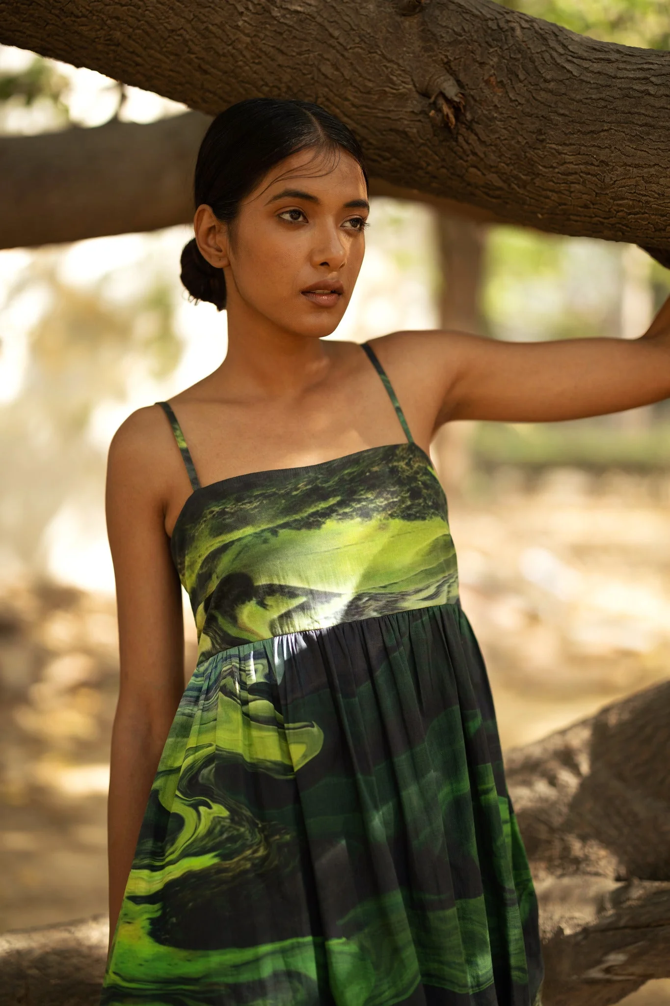 Ella Green Dress - Image 2