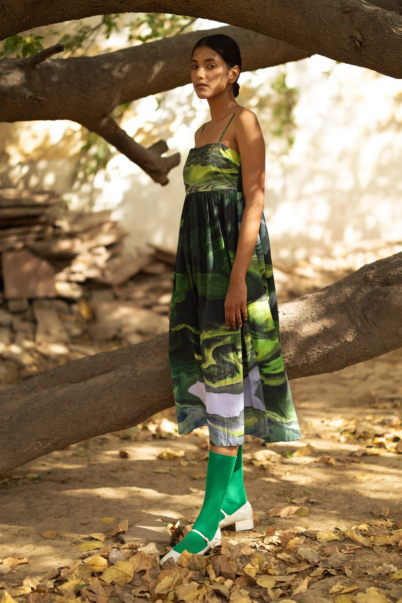 Ella Green Dress - Image 3