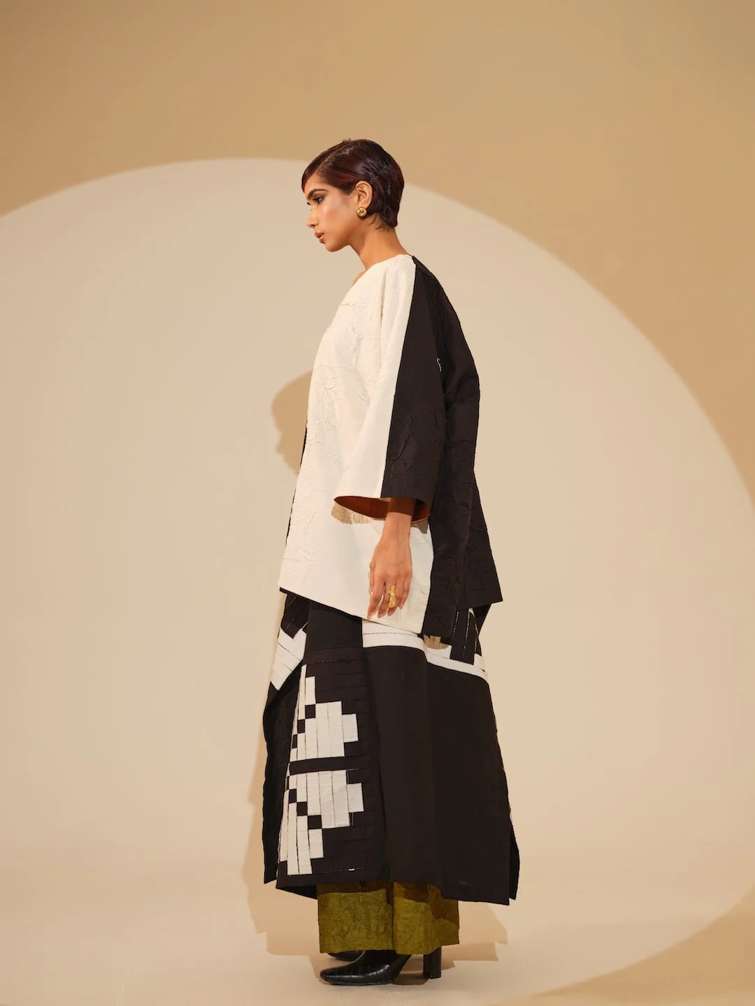 Ember Skirt - Black amd Natural - Image 3