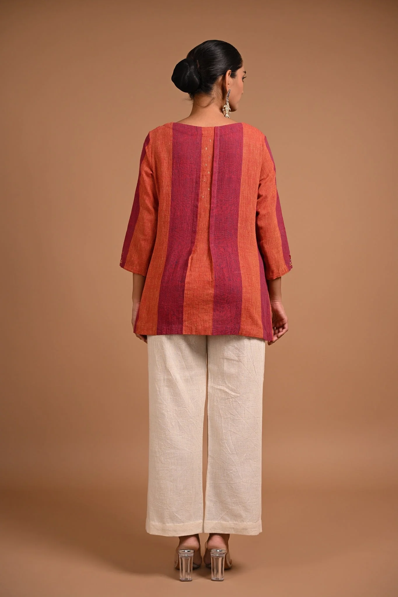 Embroidered Pants with Pocket - Image 3