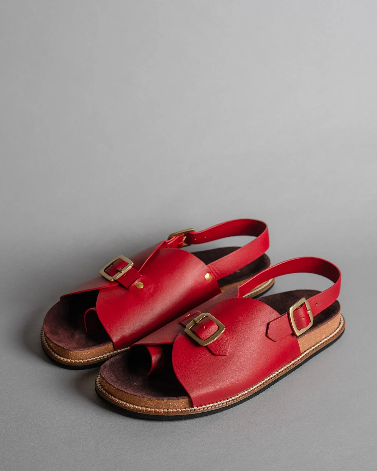 Envelope Cork Sandals SB - Men's Sandals in Red