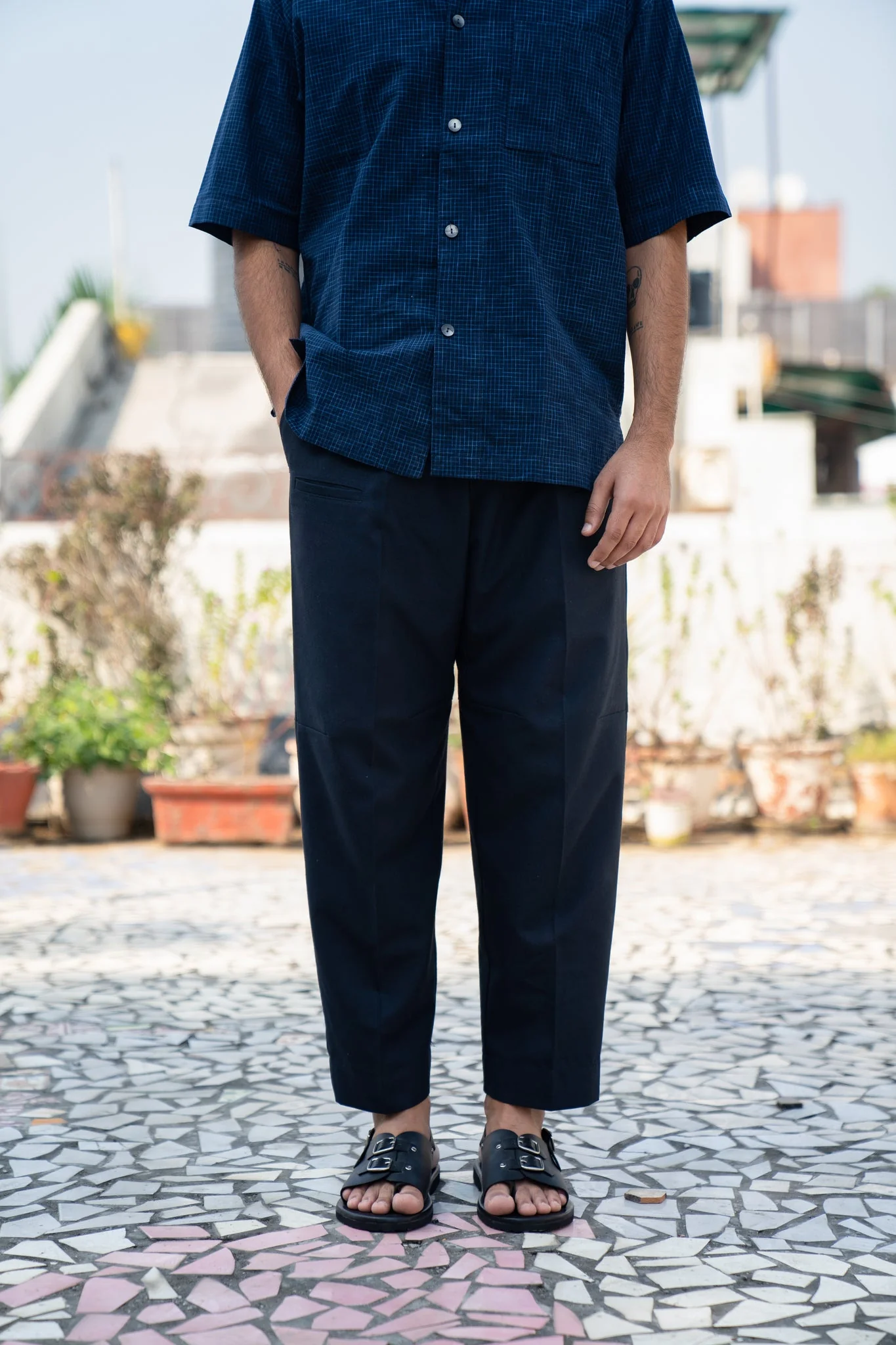 Envelope Sandals DB for Men - Black - Image 3