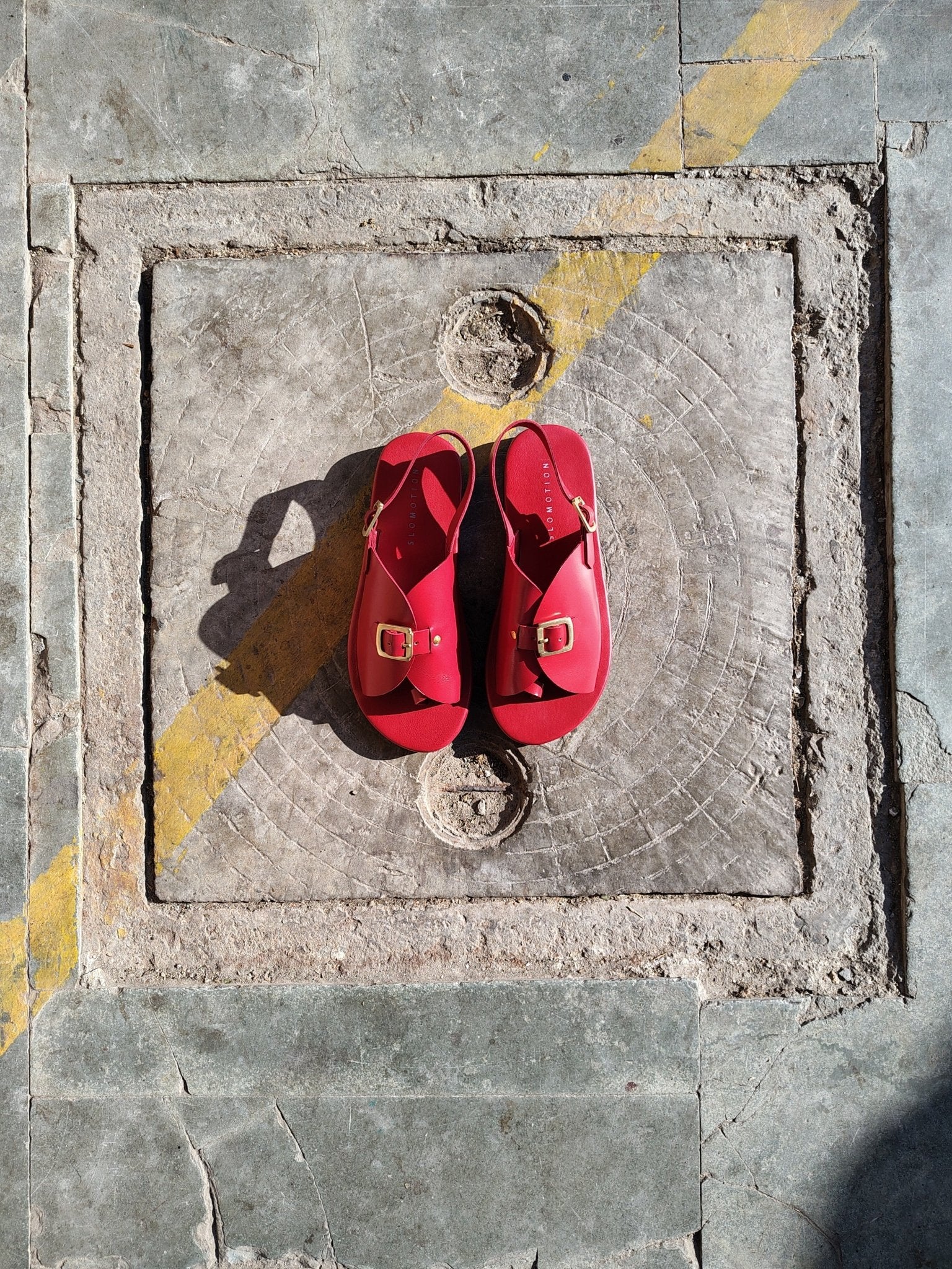 Envelope Sandals SB for Women - Cherry Red - Image 2
