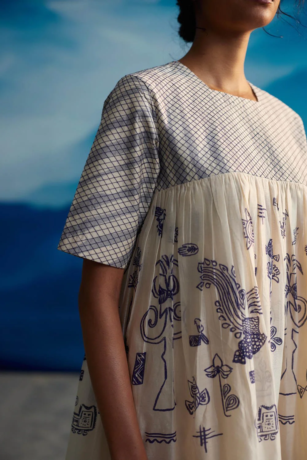 Erica Quilted Yoke Dress - Image 2