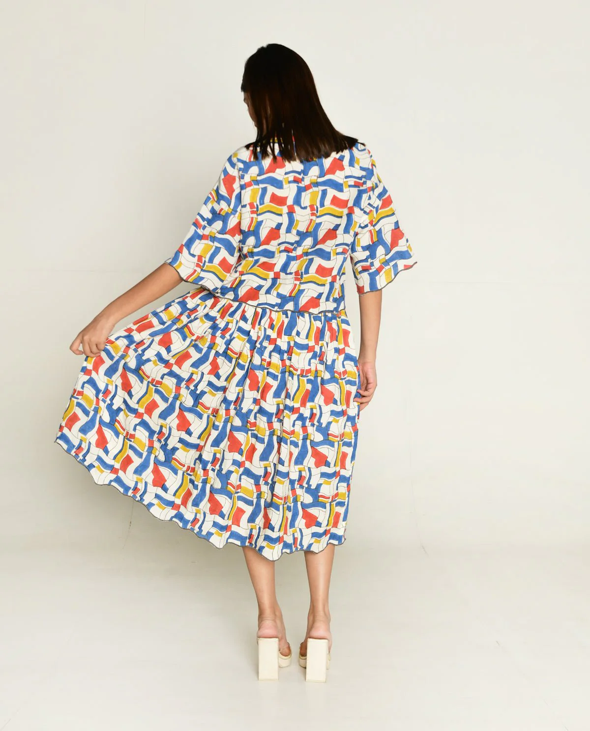 Escher Co-Ord Shirt With Skirt - Image 8