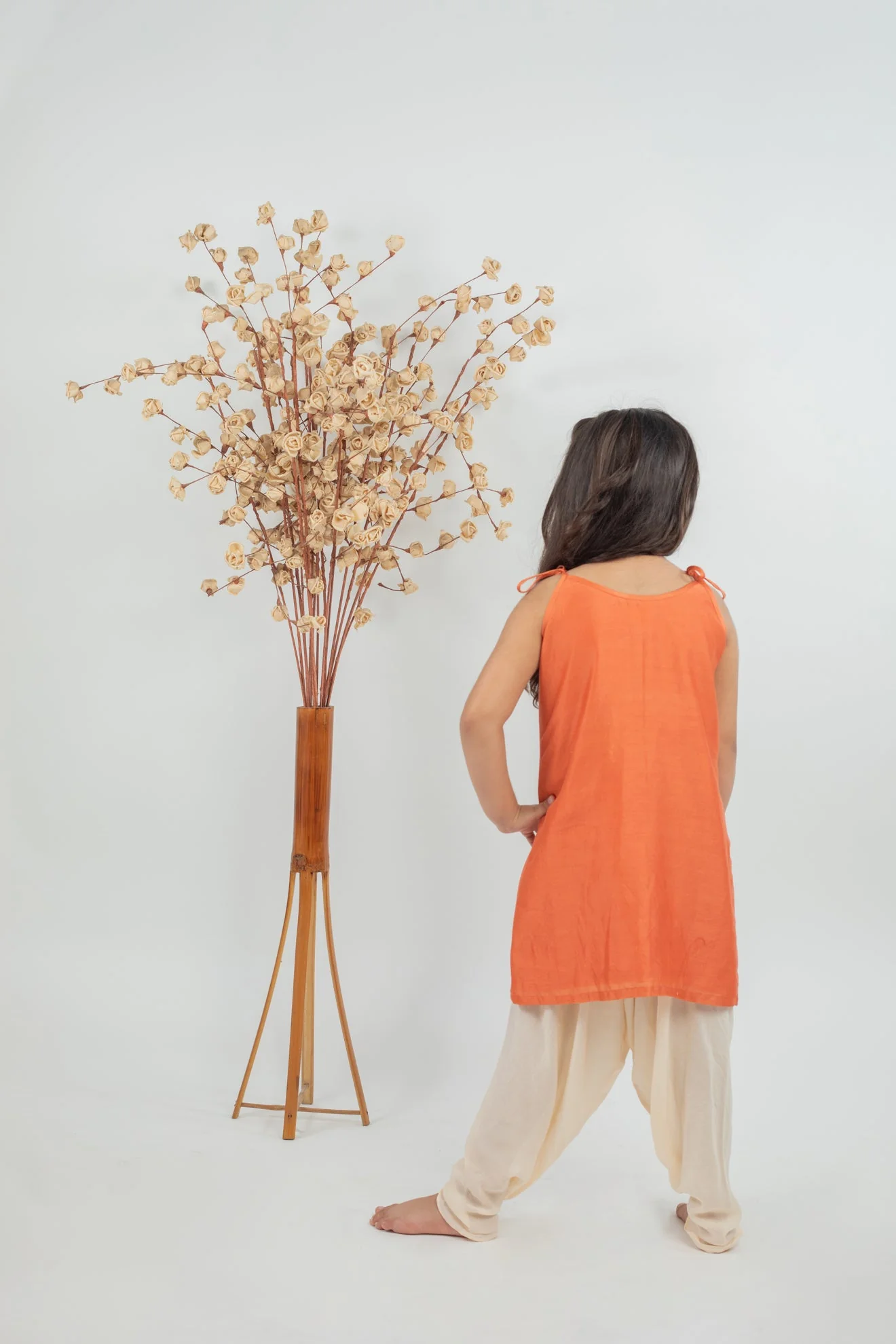 Festive Chanderi Kurta Dhoti Set - Image 3