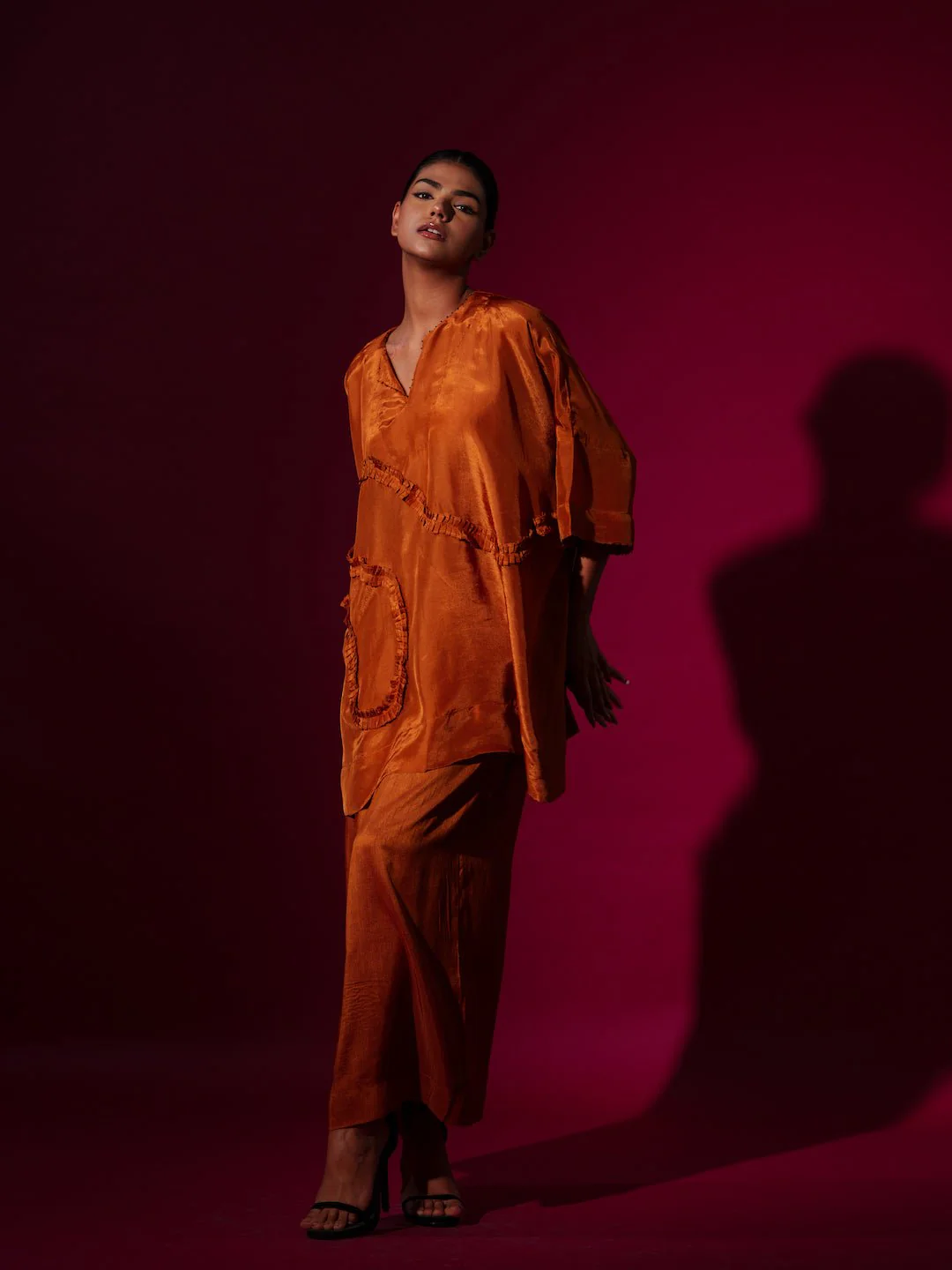 Flamingo Top - Rust Orange - Image 4