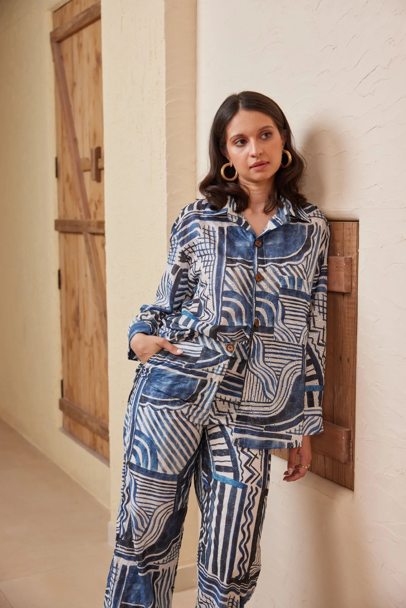 Florence Pants In Ink Print - Image 3