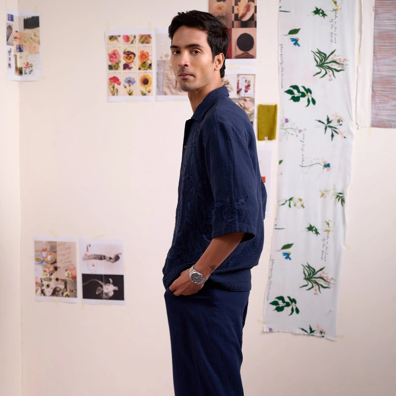 Florique Navy Shirt - Image 3