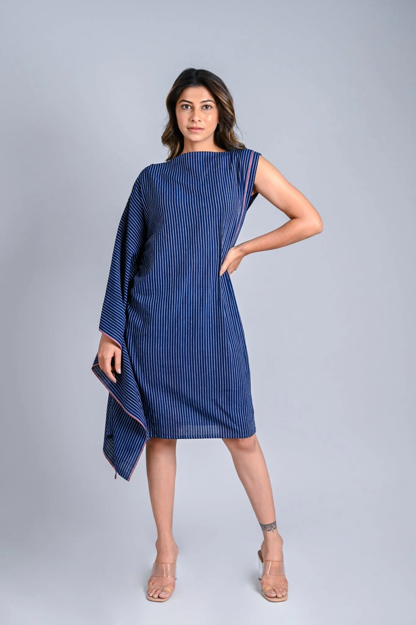 Folded & Gathered Dress - Zero Waste - Image 6