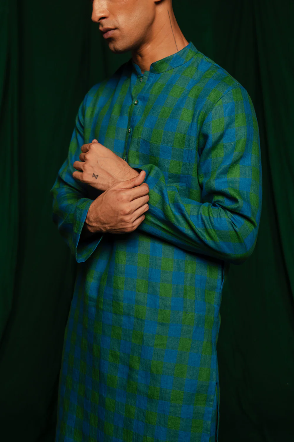 Forest Linen Men's Kurta - Image 8