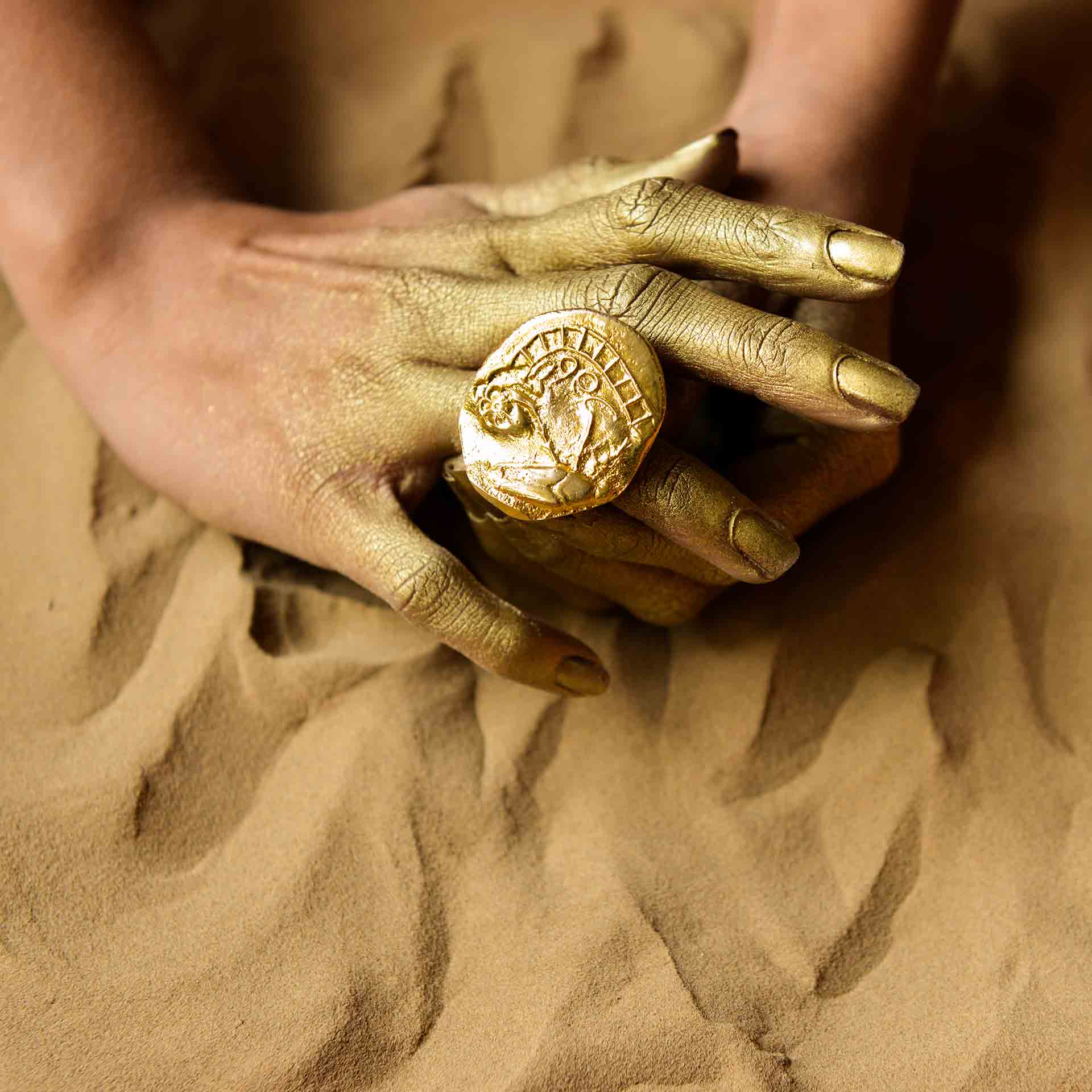 Fossil Ring - Irregular Circle - Image 2