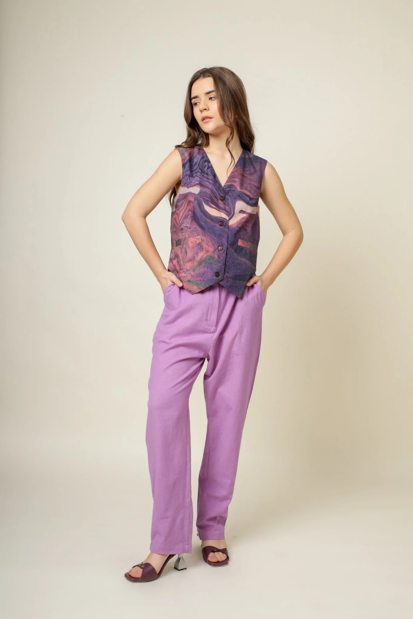 Francis Printed Waist Coat - Image 4