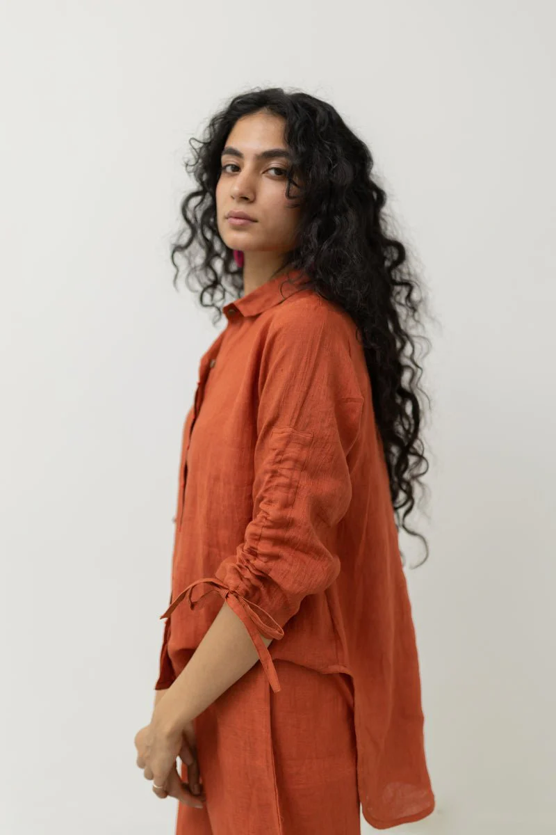 Ginger Orange Linen Co-ord - Image 6