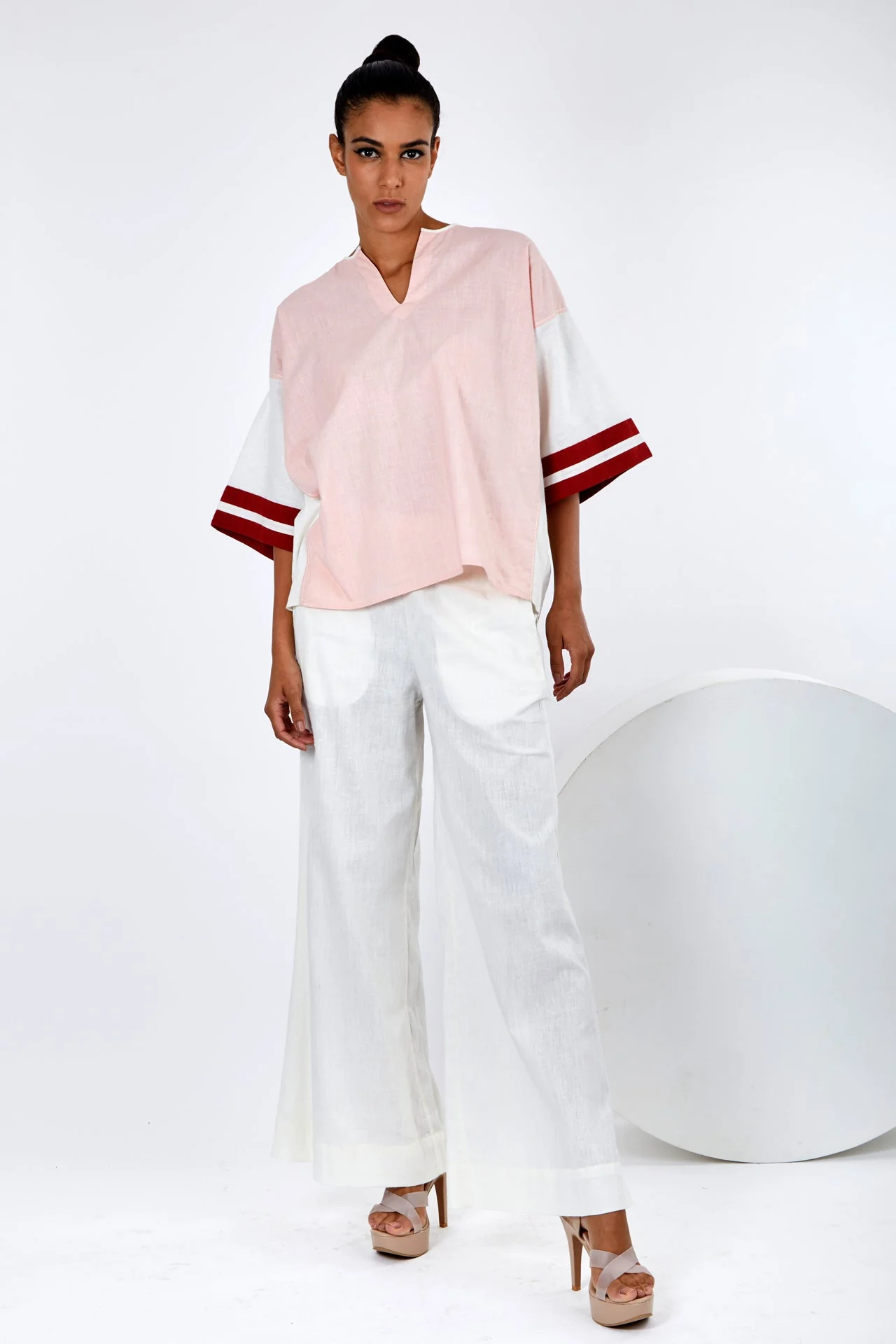 Goro - Panelled Boxy Top - Image 2