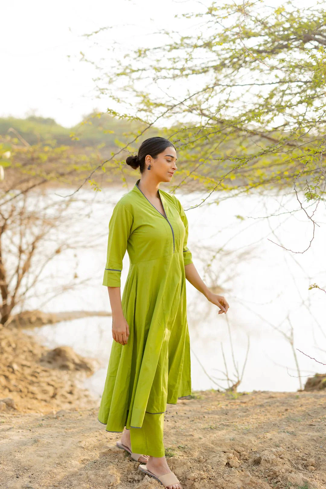 Green Pear Kalidaar Set - Image 2