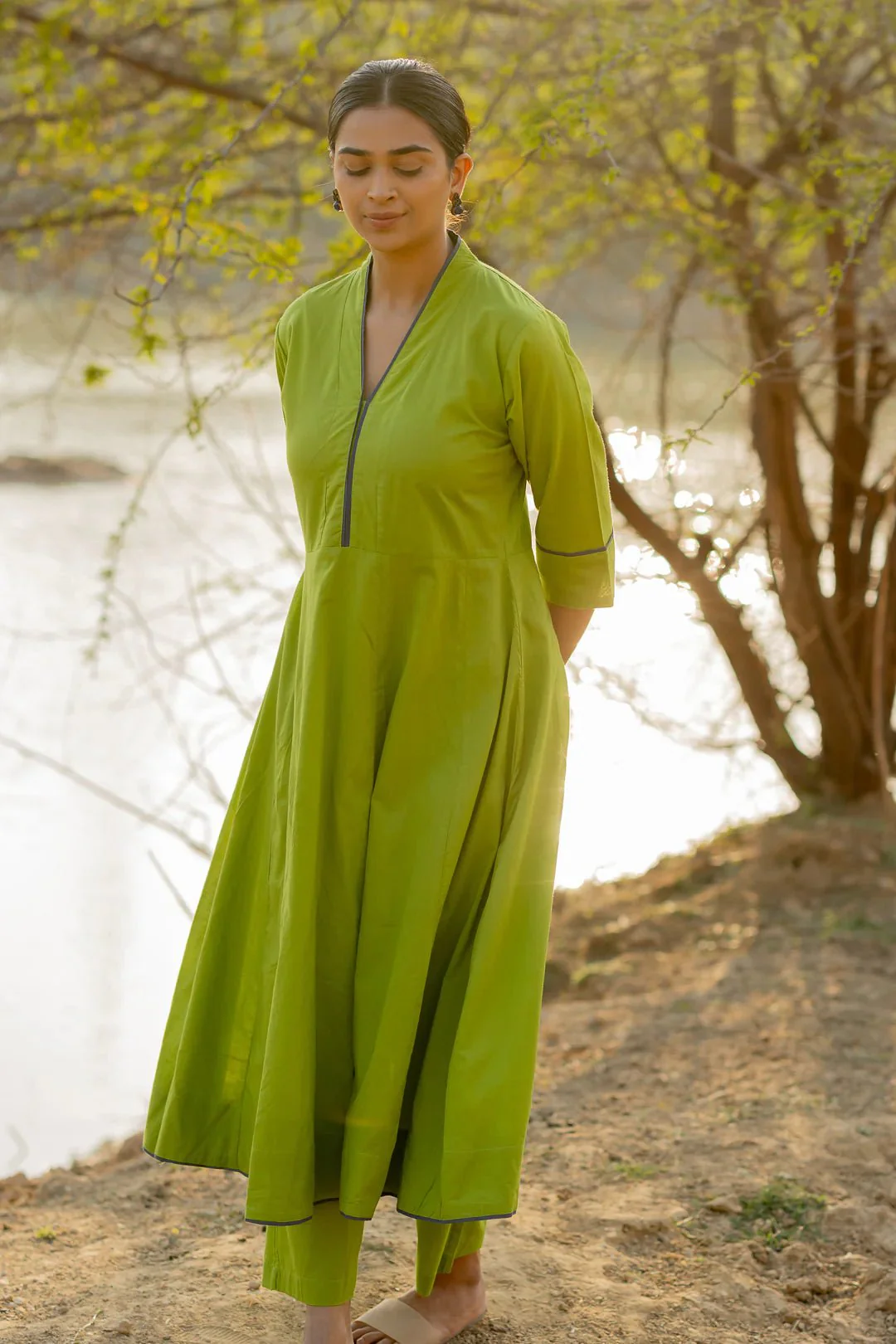 Green Pear Kalidaar Set - Image 7