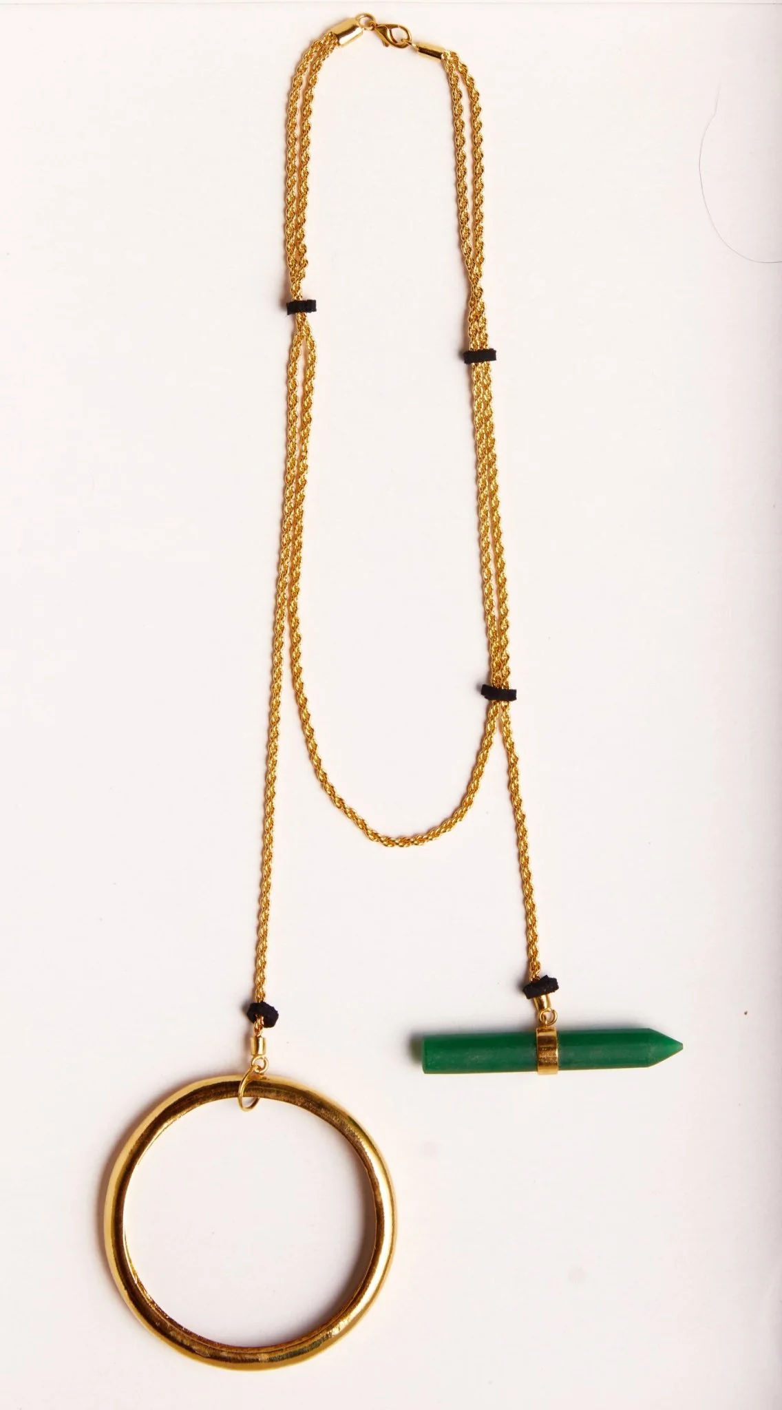 Hanging Green Neckpiece - Image 2