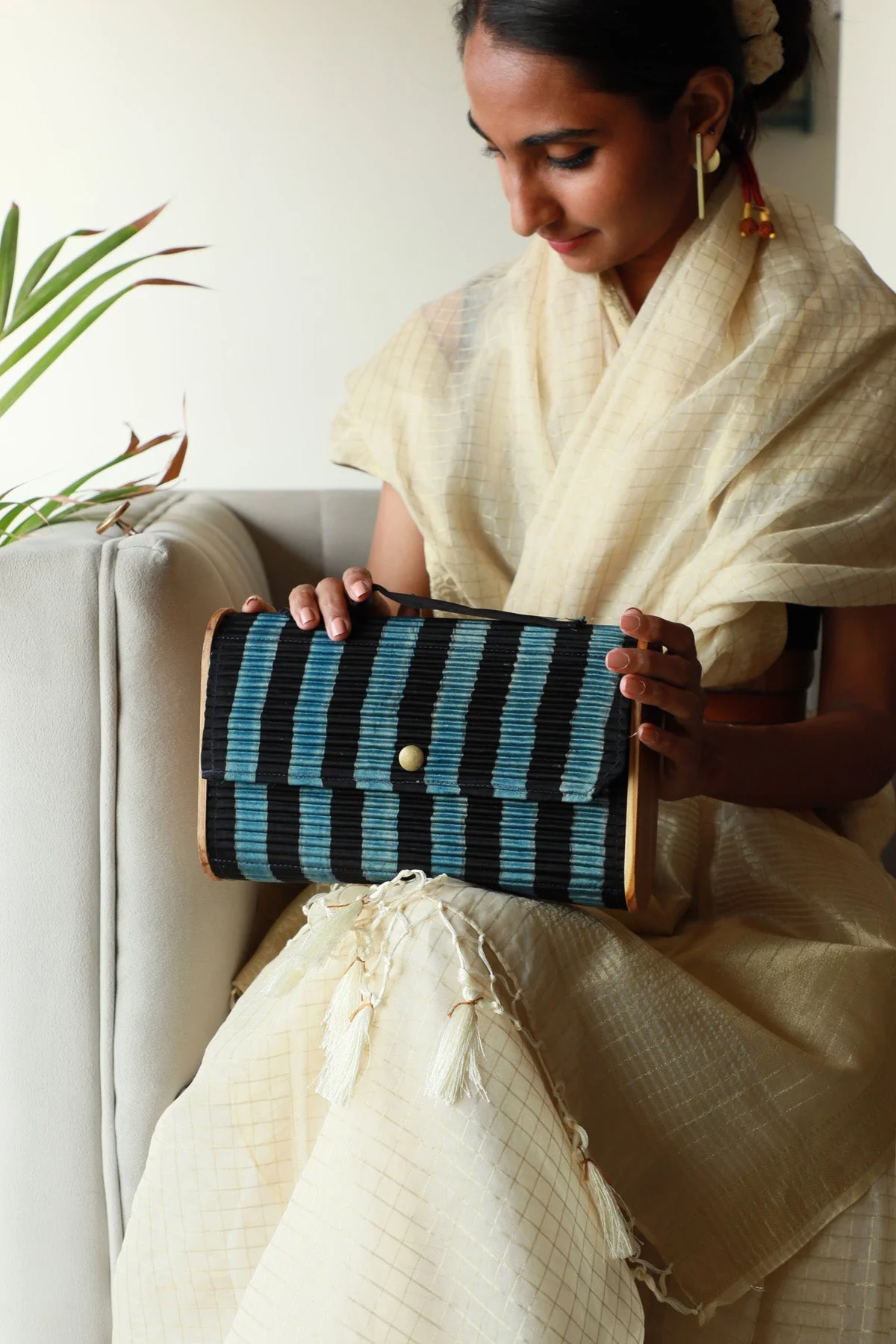 Harir Upcycled Capsule Clutch - Image 3
