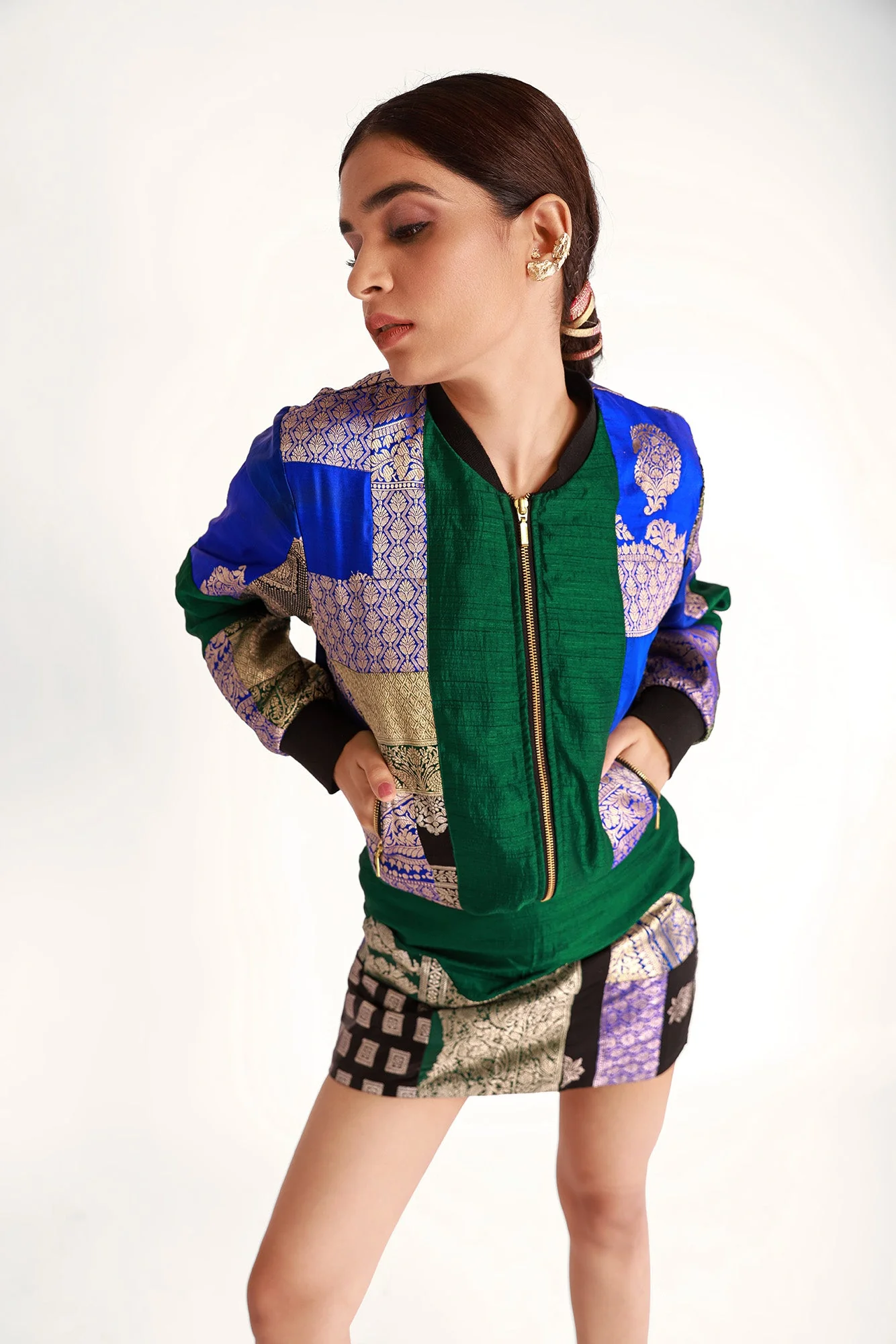 Harissa Upcyled Silk Skorts - Image 3