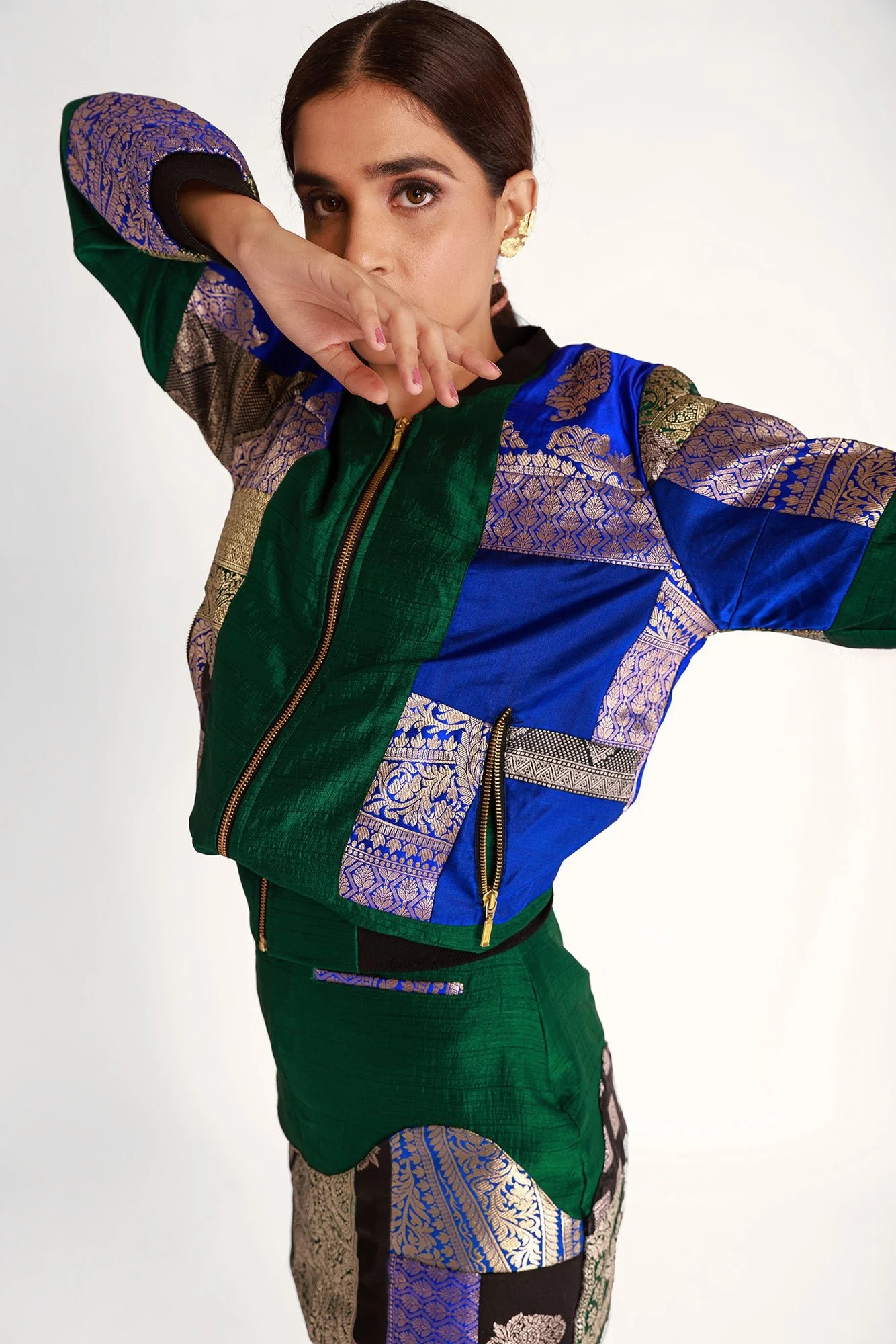 Harissa Upcyled Silk Skorts - Image 4