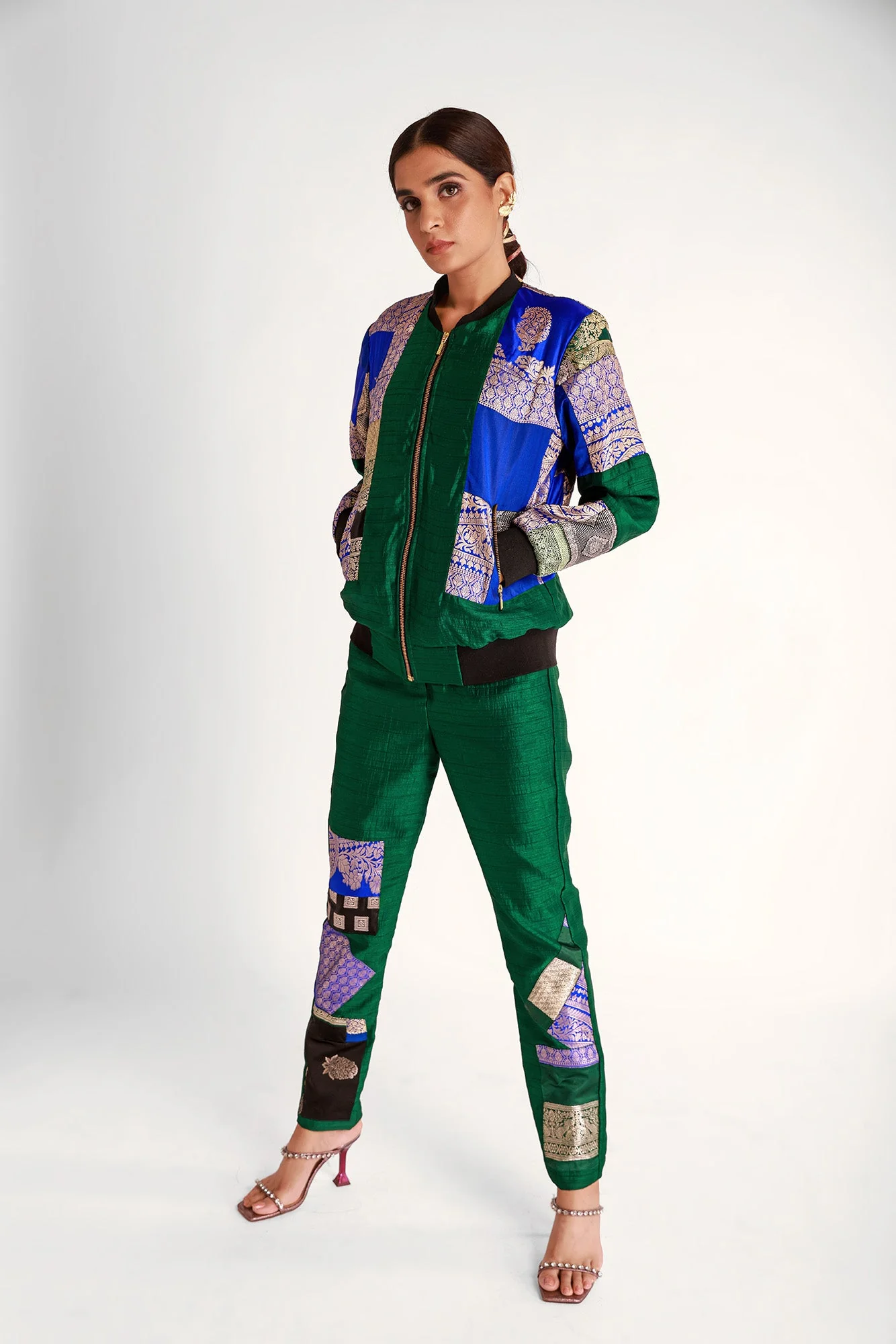 Harissa Upcyled Unisex Silk Bomber Jacket 1.0 - Image 5