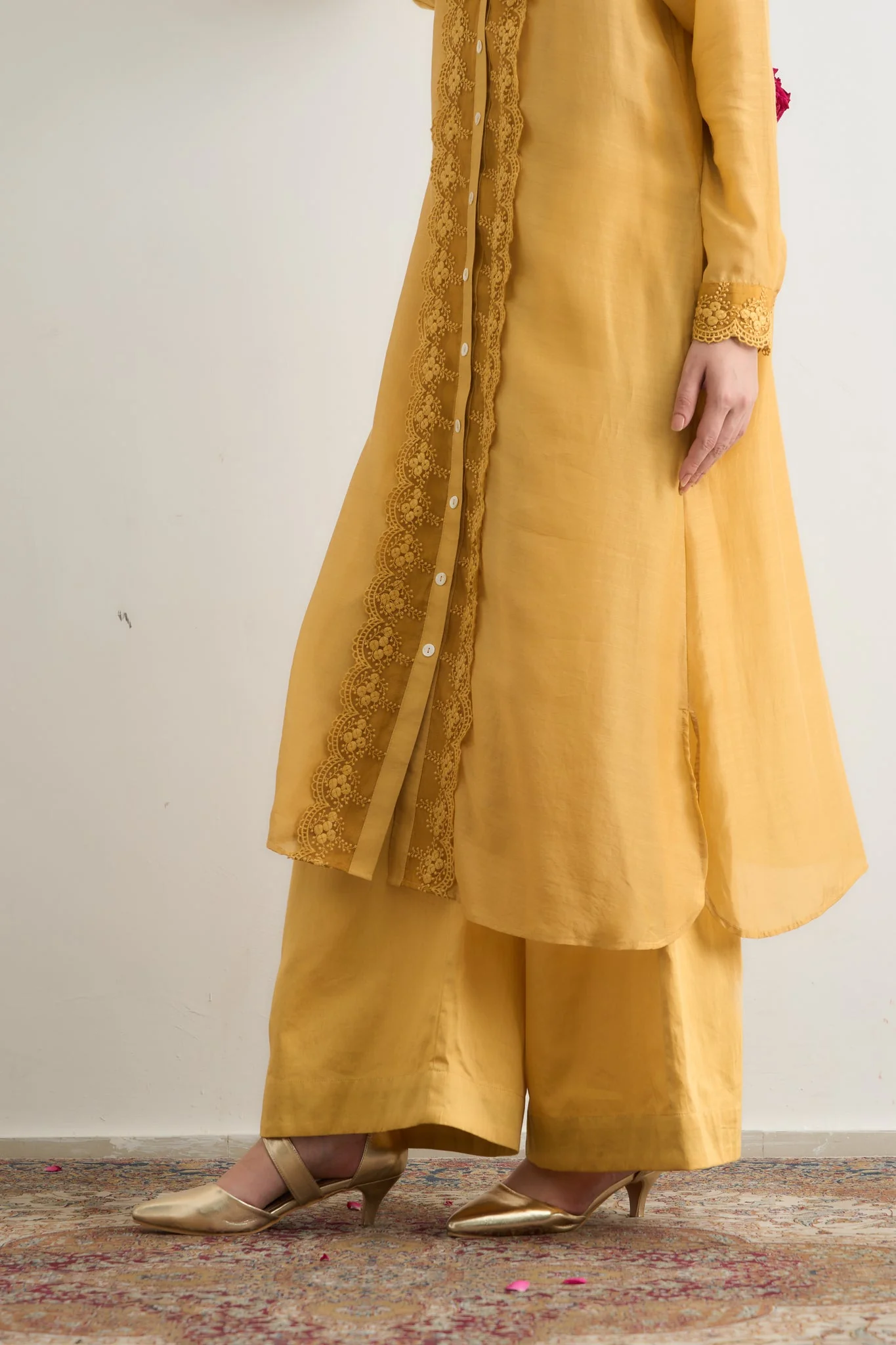 Heer Co-ord Set - Yellow - Image 3