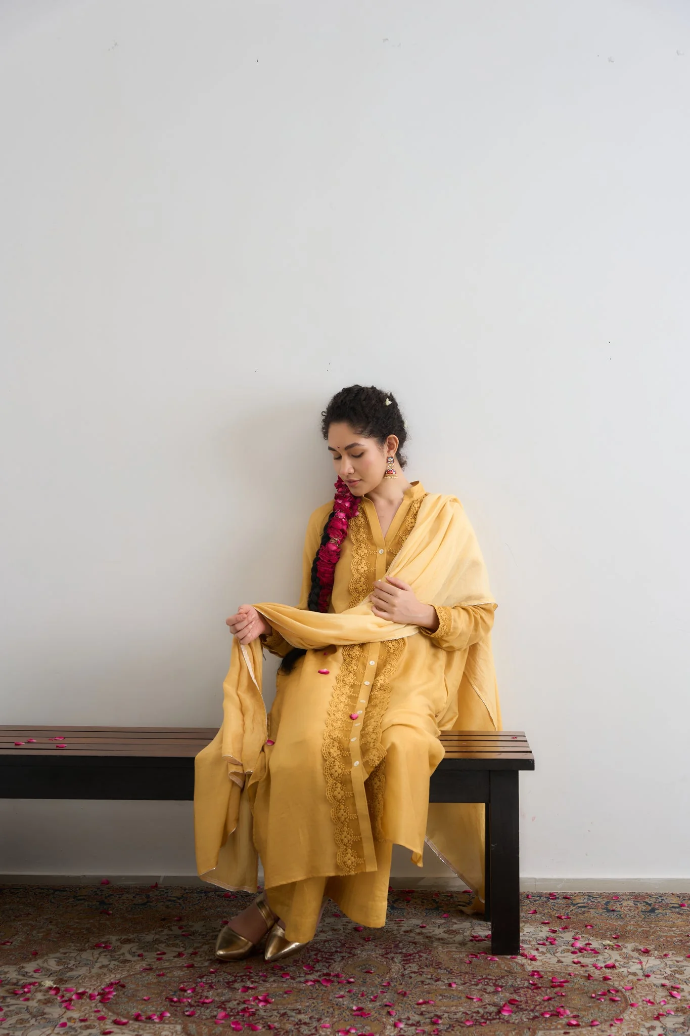 Heer Co-ord Set - Yellow - Image 9