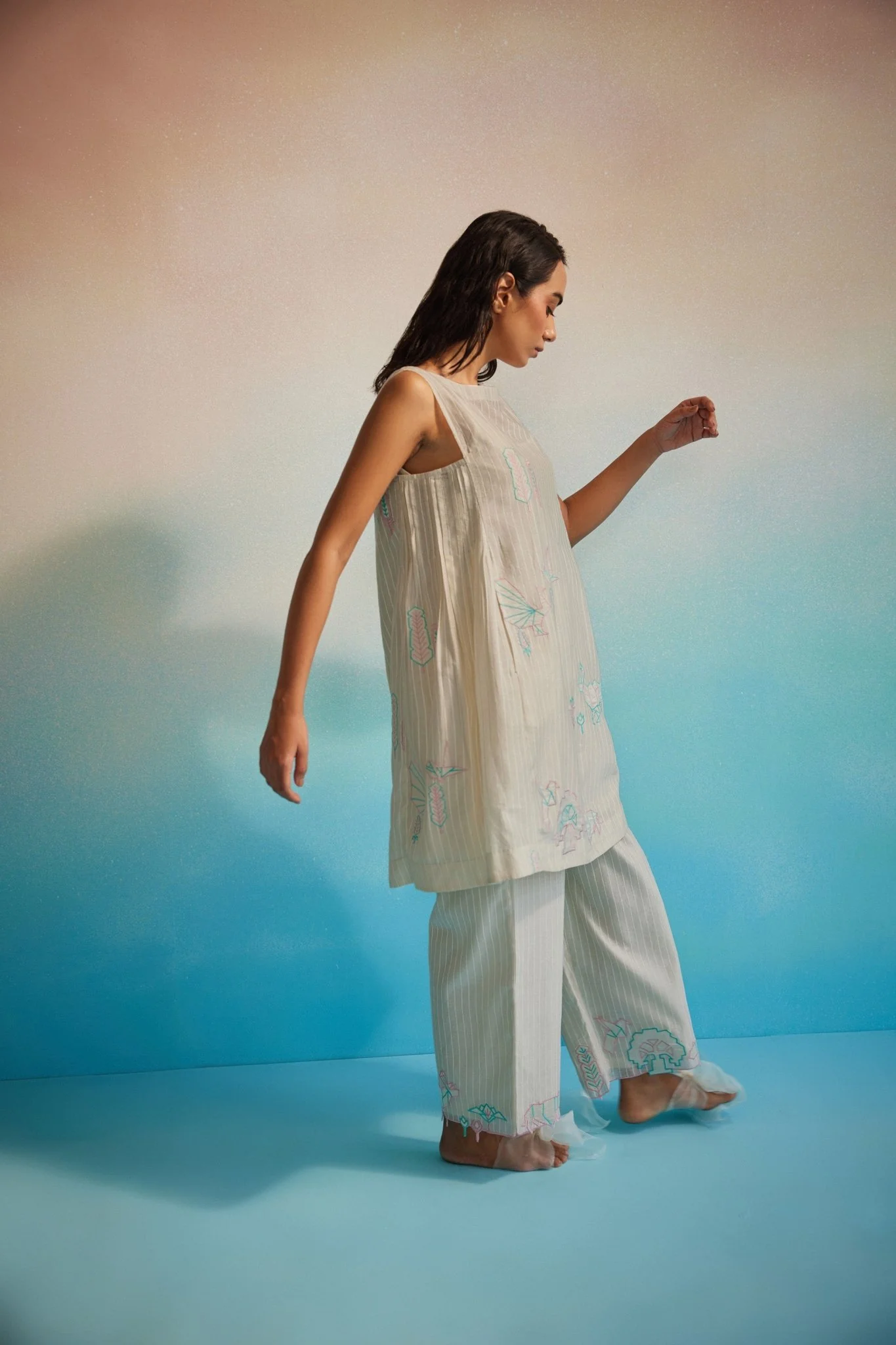 Hiroko Pleated Dress Set - Image 4