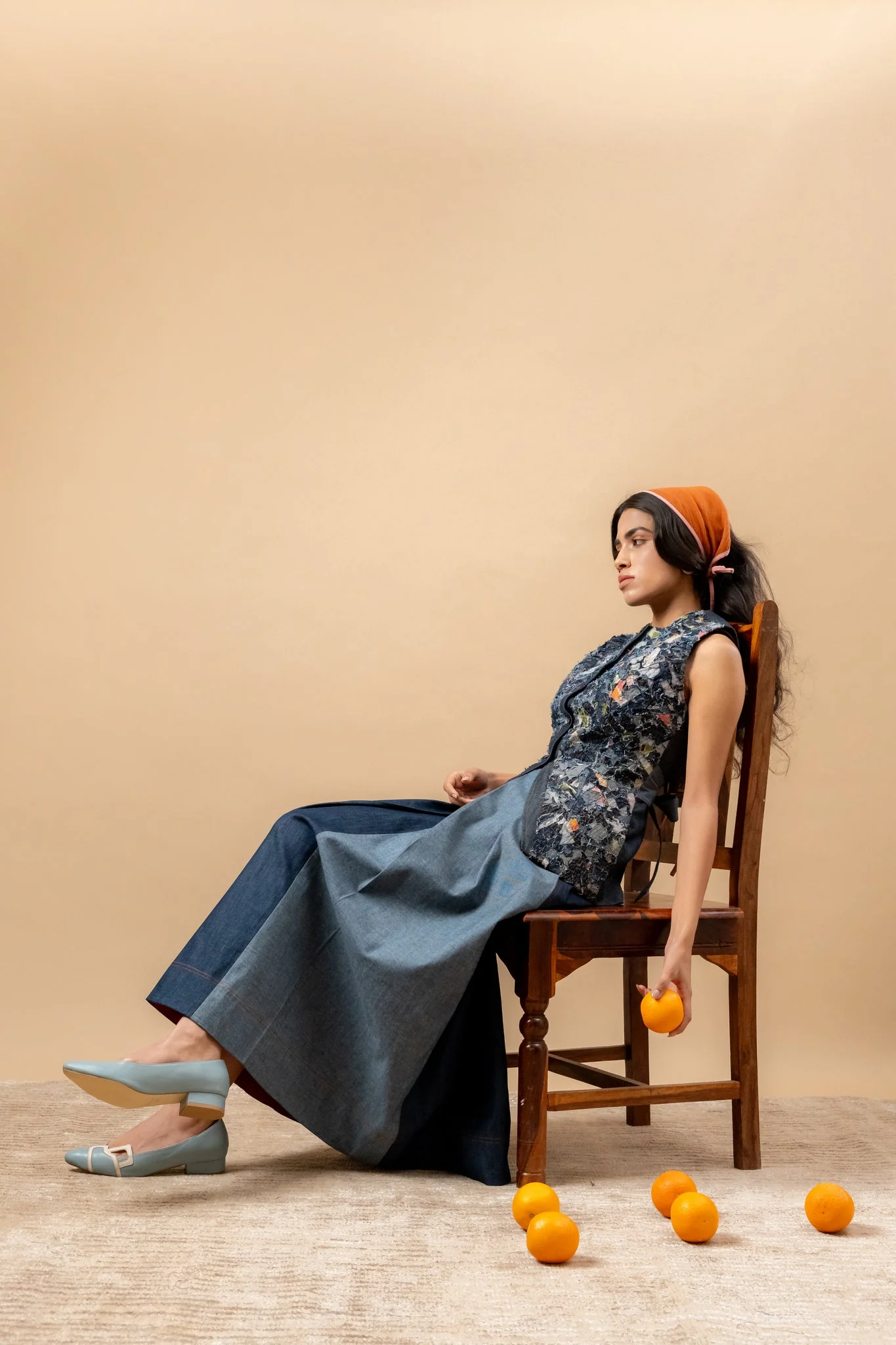 Ida Upcycled Denim Waistcoat - Image 3