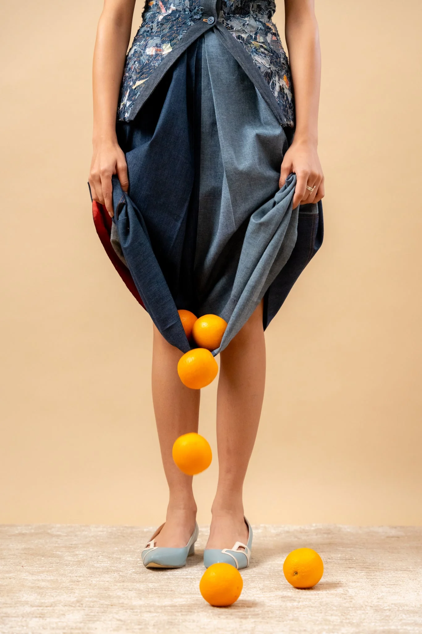 Ida Upcycled Denim Waistcoat - Image 6